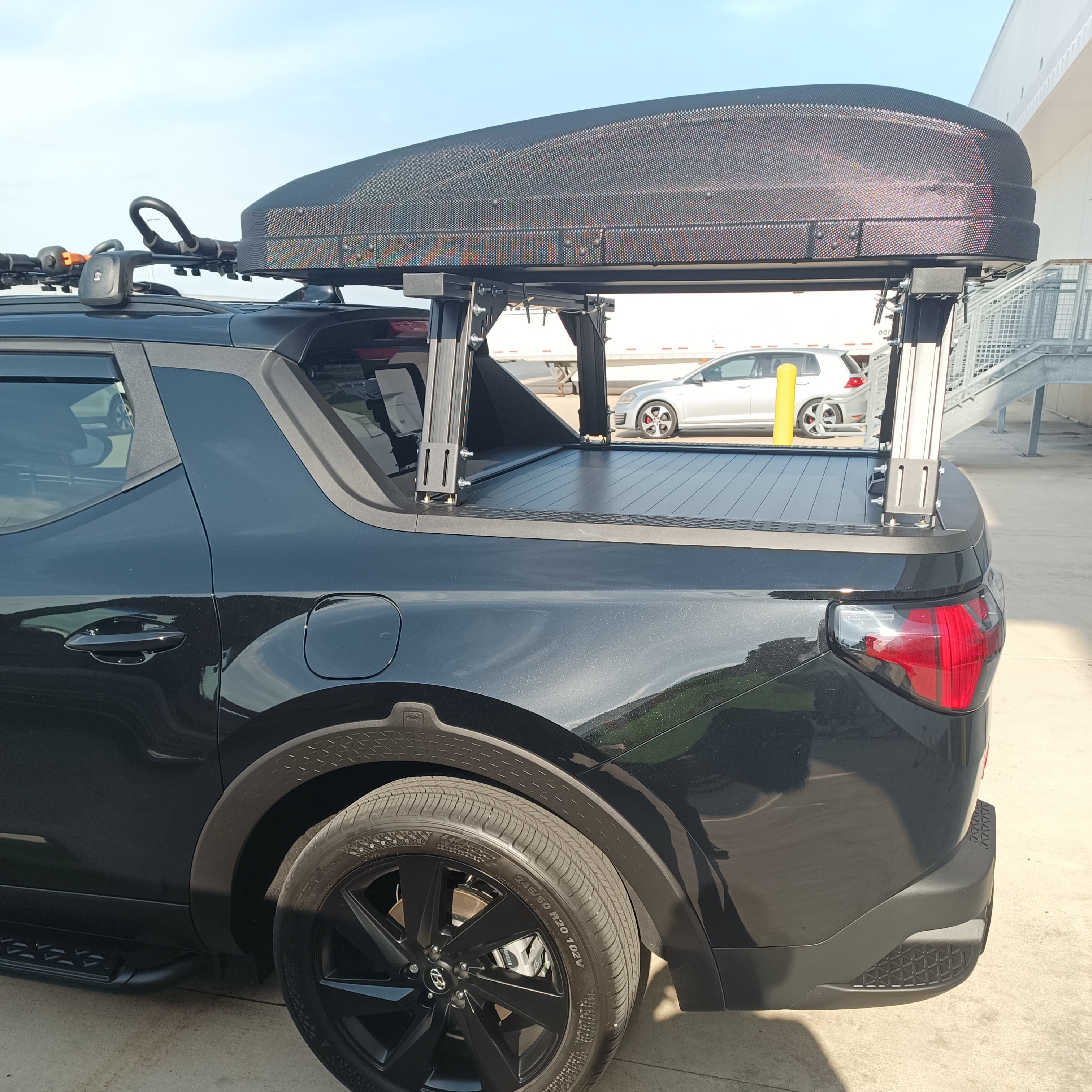 Santa Cruz- Bed Rack For Factory Retractable Cover with T-slots