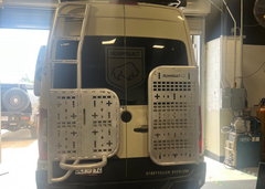 ROAMBUILT Mercedes Sprinter Driver Side Tire Carrier - Ladder Add-on