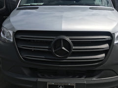 Black Front Emblem for Mercedes Sprinter 907 / VS30 (2019–2026+) – OEM Style Black Grille Badge