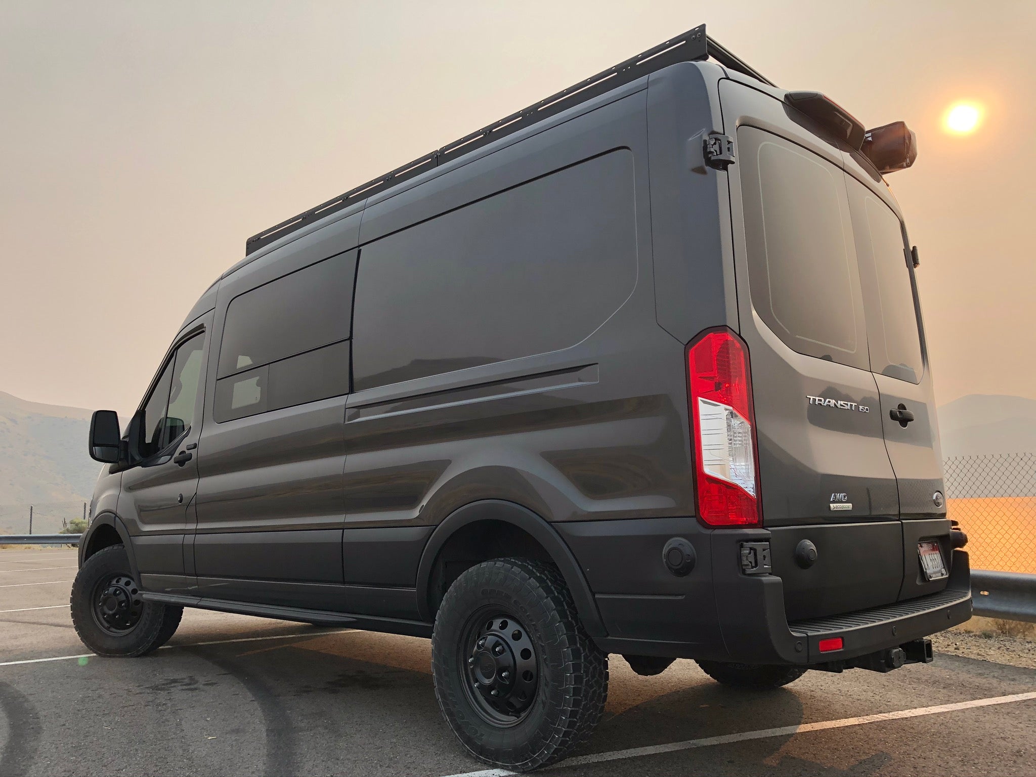 Van Compass Stage 3 Topo 2.0 Suspension System for Ford Transit (2018–Up, Single Rear Wheel) – 2" Lift with Rear Mini Spring Pack