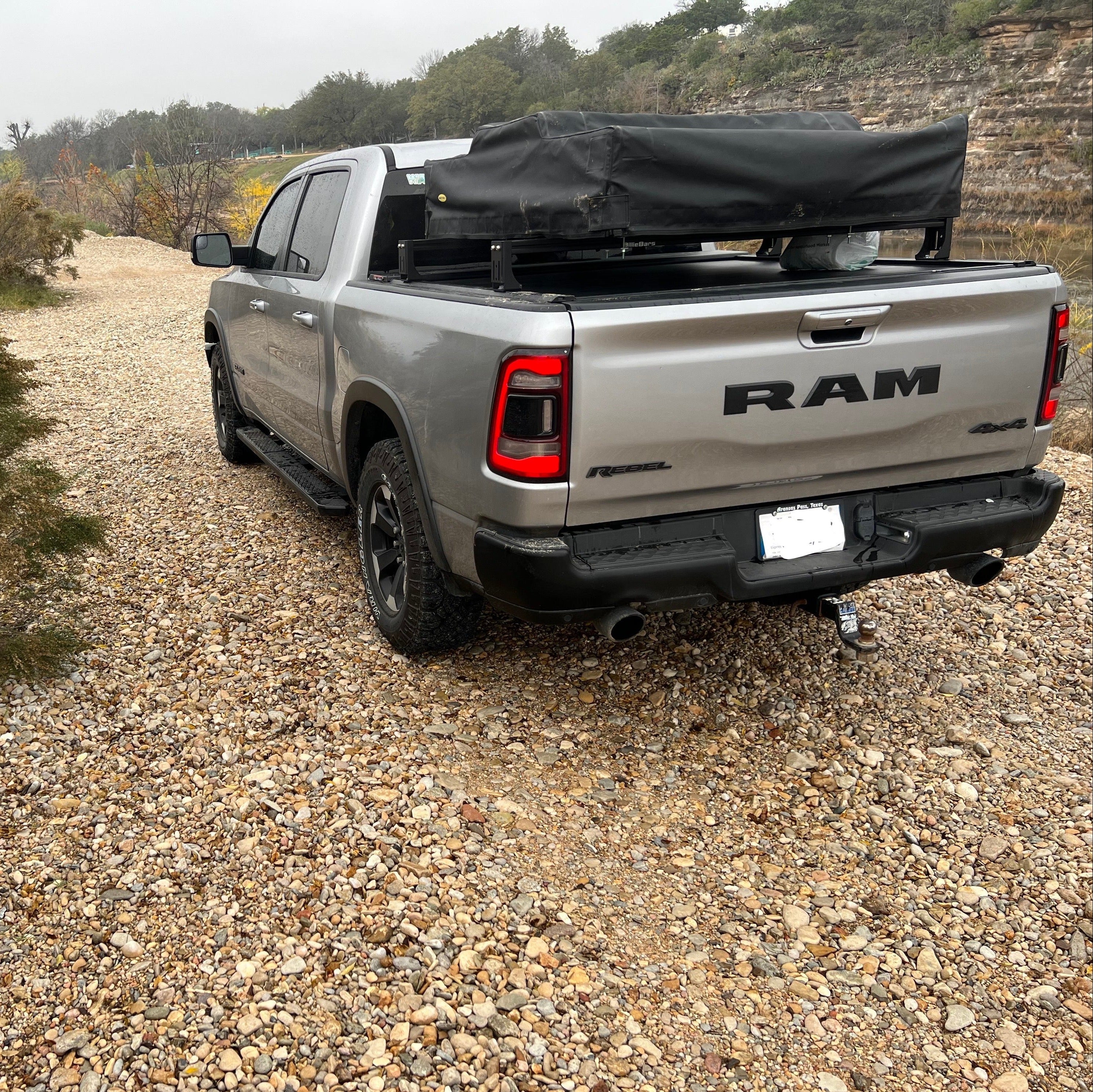 RAM 1500, 2500, 3500 - Bed Rack For Retractable Covers with T-slots
