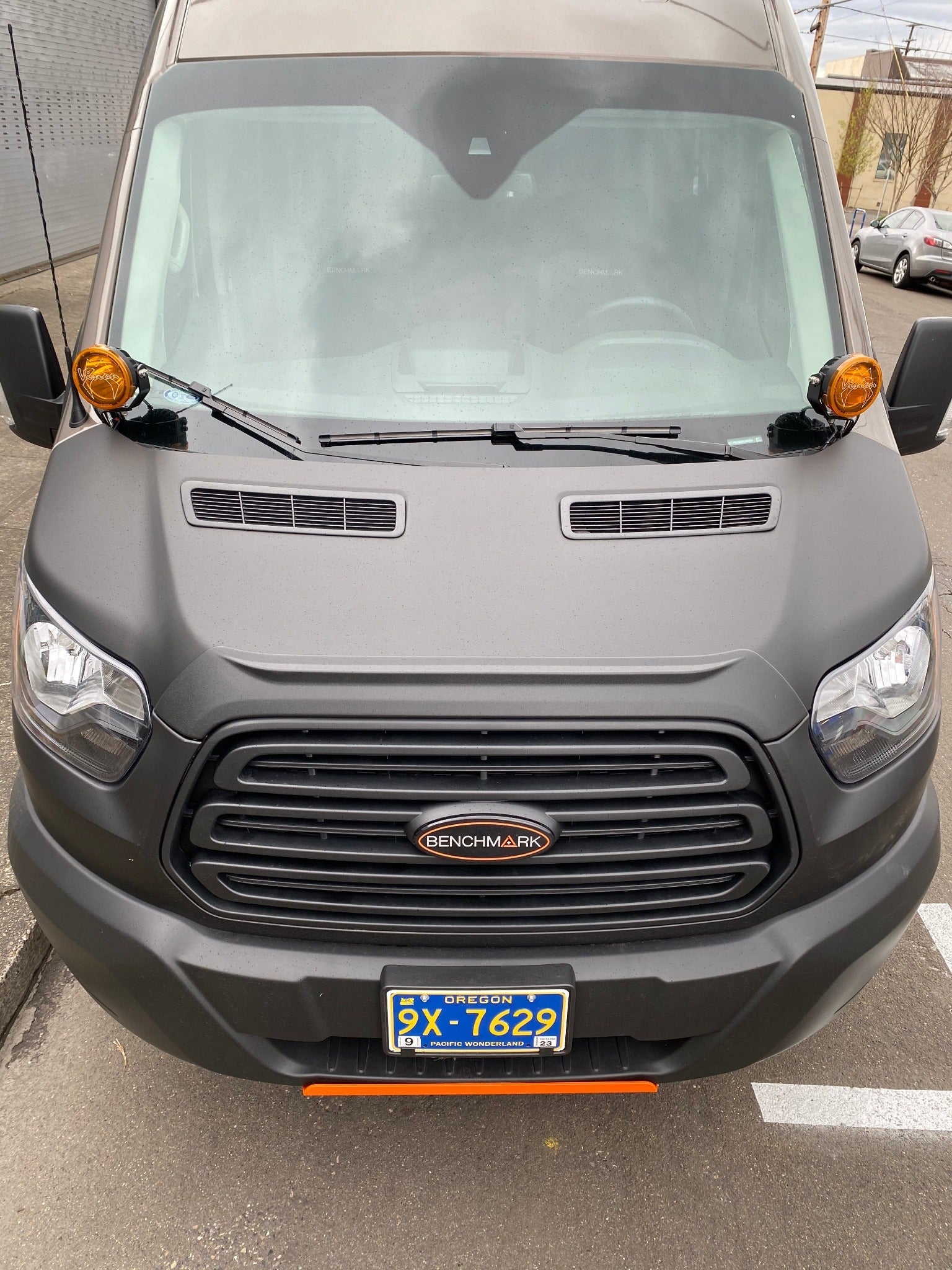 Aero Hood Spoiler for Ford Transit (2015–2020) – Hood Paint Protection & Debris Deflector