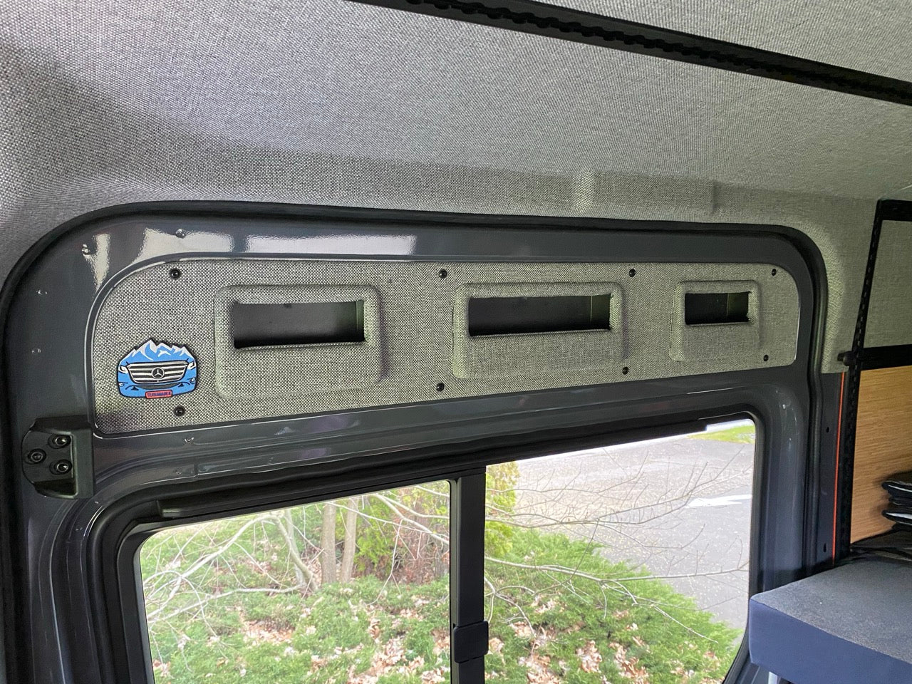 Slider Stash Sliding Door Storage Pocket for Mercedes Sprinter High Roof (907 & 906)