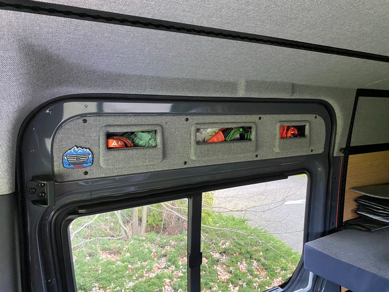 Slider Stash Sliding Door Storage Pocket for Mercedes Sprinter High Roof (907 & 906)