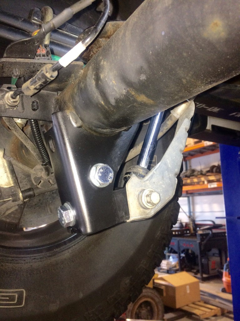 Van Compass Rear High Clearance Shock Extension Brackets for Ford Transit (2015–Up) – Bolt-On Lower Shock Relocation