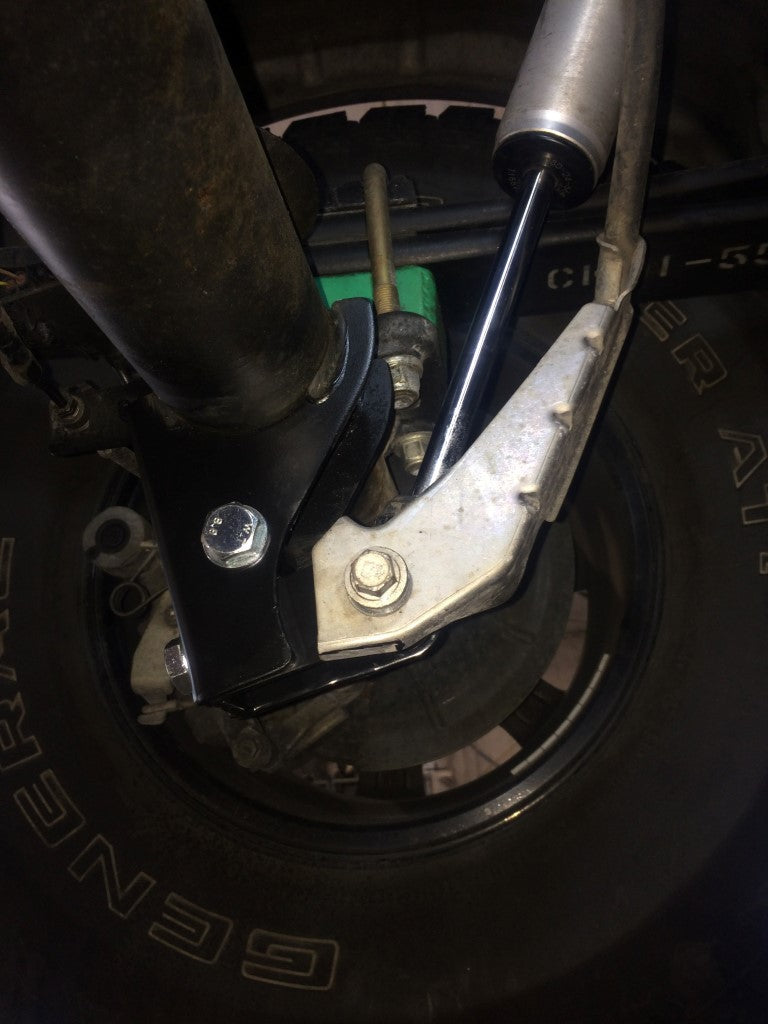 Van Compass Rear High Clearance Shock Extension Brackets for Ford Transit (2015–Up) – Bolt-On Lower Shock Relocation