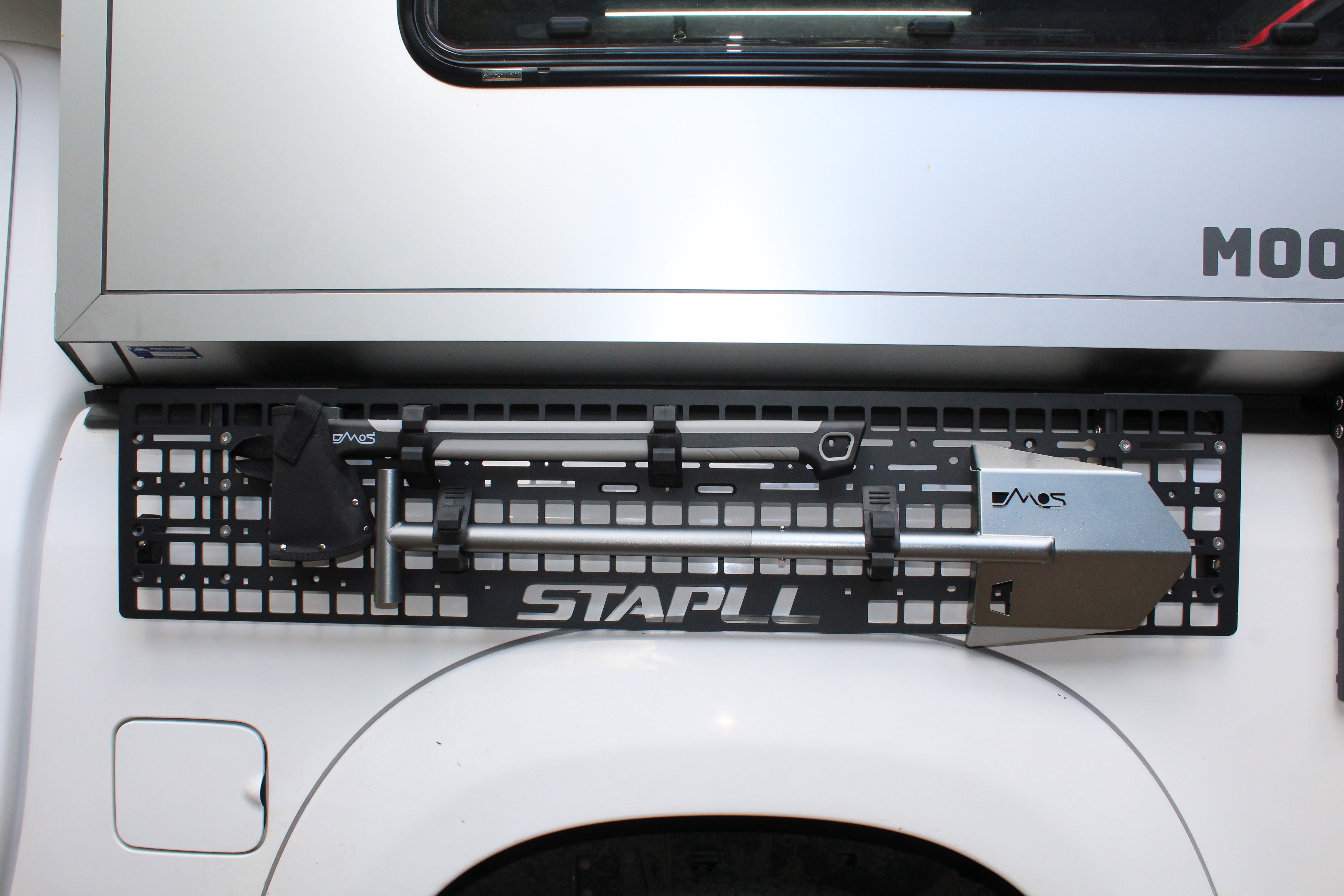 48" x 10" Fender Rack by STAPLL | Full-Length MOLLE Panel for Truck Bed Gear Mounting