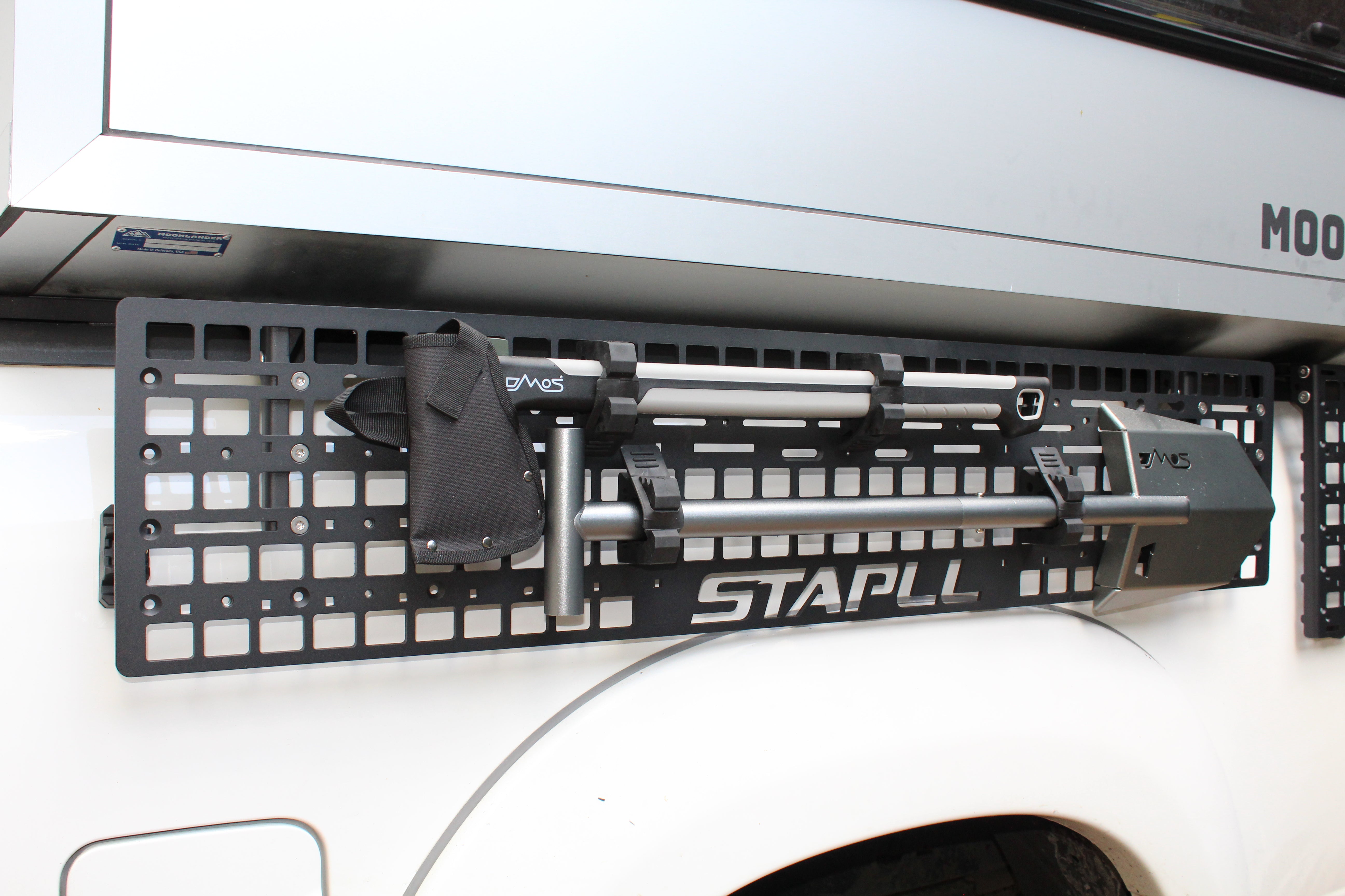 48" x 10" Fender Rack by STAPLL | Full-Length MOLLE Panel for Truck Bed Gear Mounting
