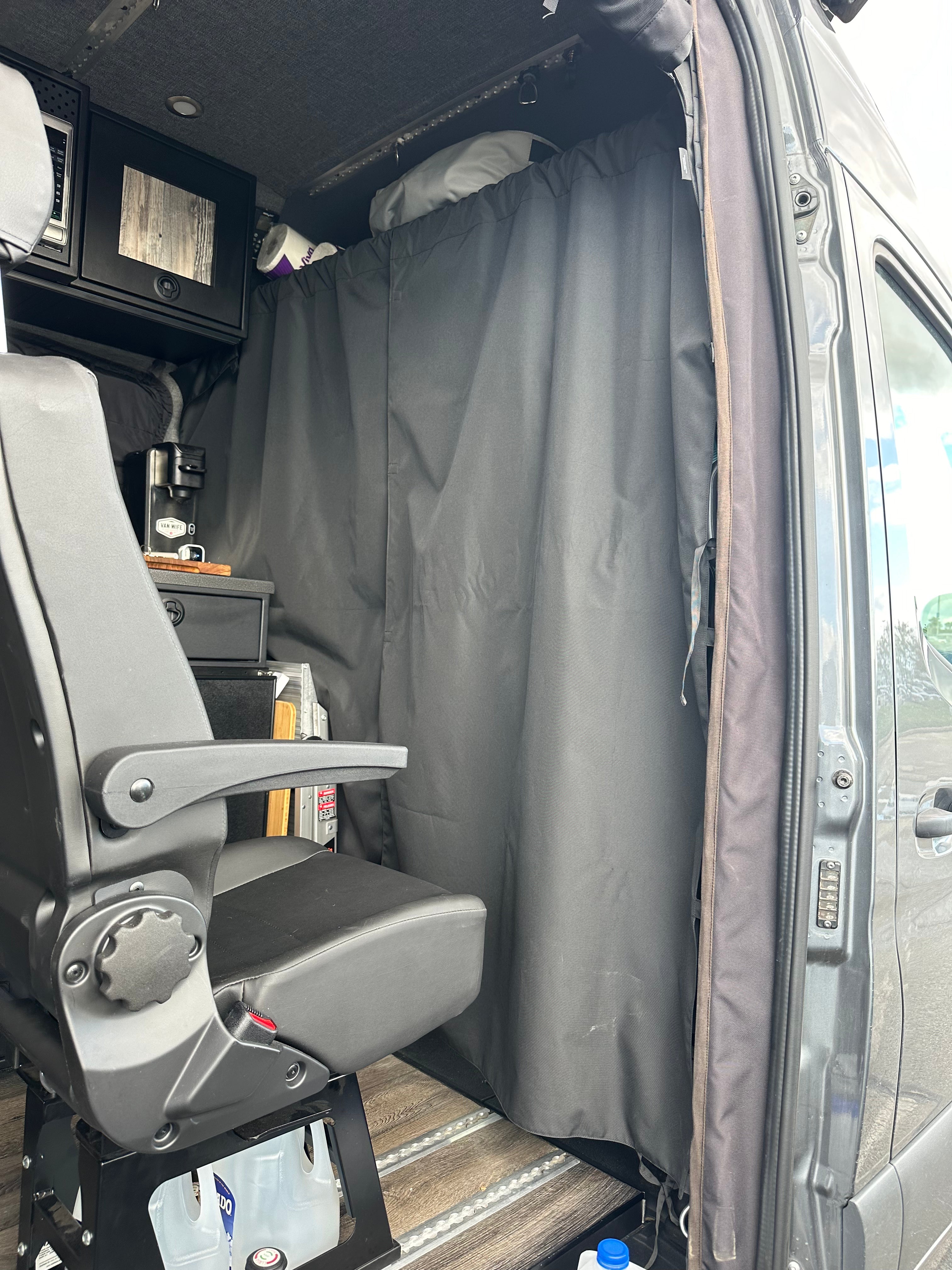 Van Wife Components Stealth Blackout Curtain – Black Van Privacy Curtain