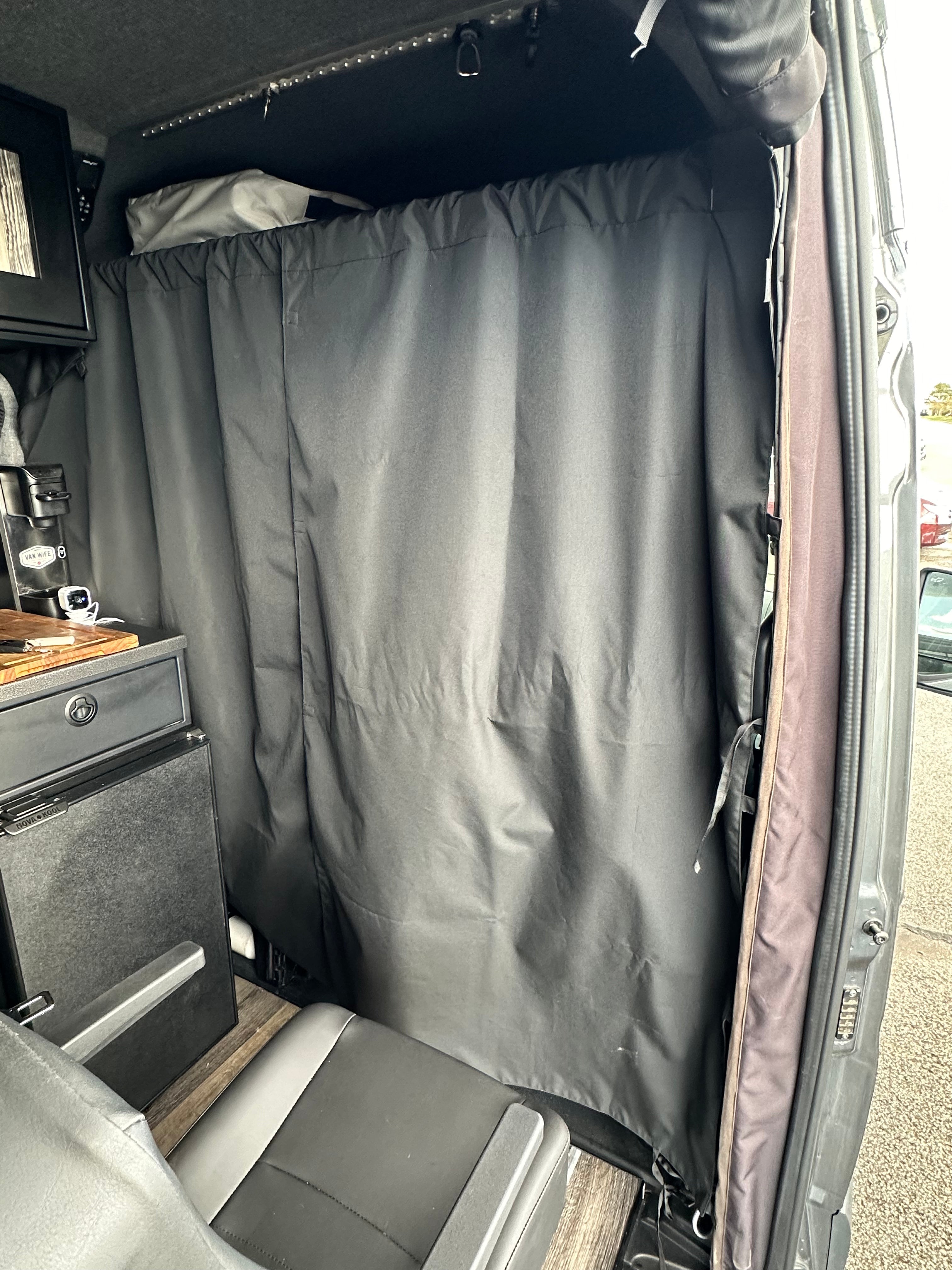 Van Wife Components Stealth Blackout Curtain – Black Van Privacy Curtain