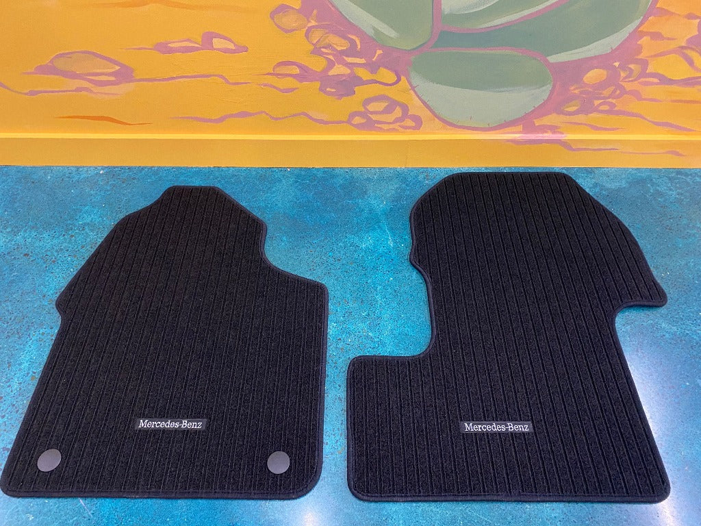 Carpet Floor Mats for Mercedes Sprinter 907 Cargo Vans – Driver & Passenger Set (2019+)