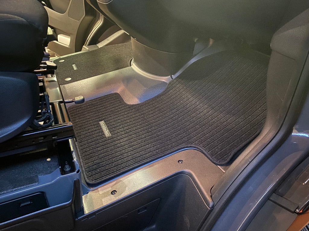 Carpet Floor Mats for Mercedes Sprinter 907 Cargo Vans – Driver & Passenger Set (2019+)