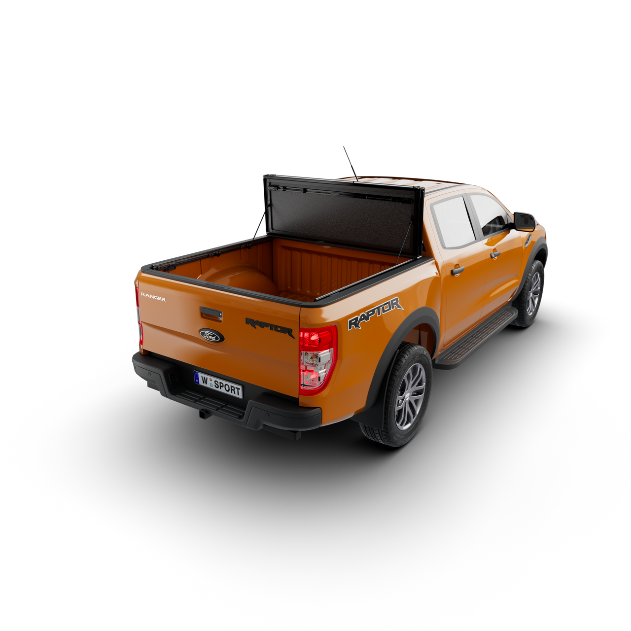 Worksport AL4 Flip-Up Tri-Fold Hard Tonneau Cover for Ford Ranger