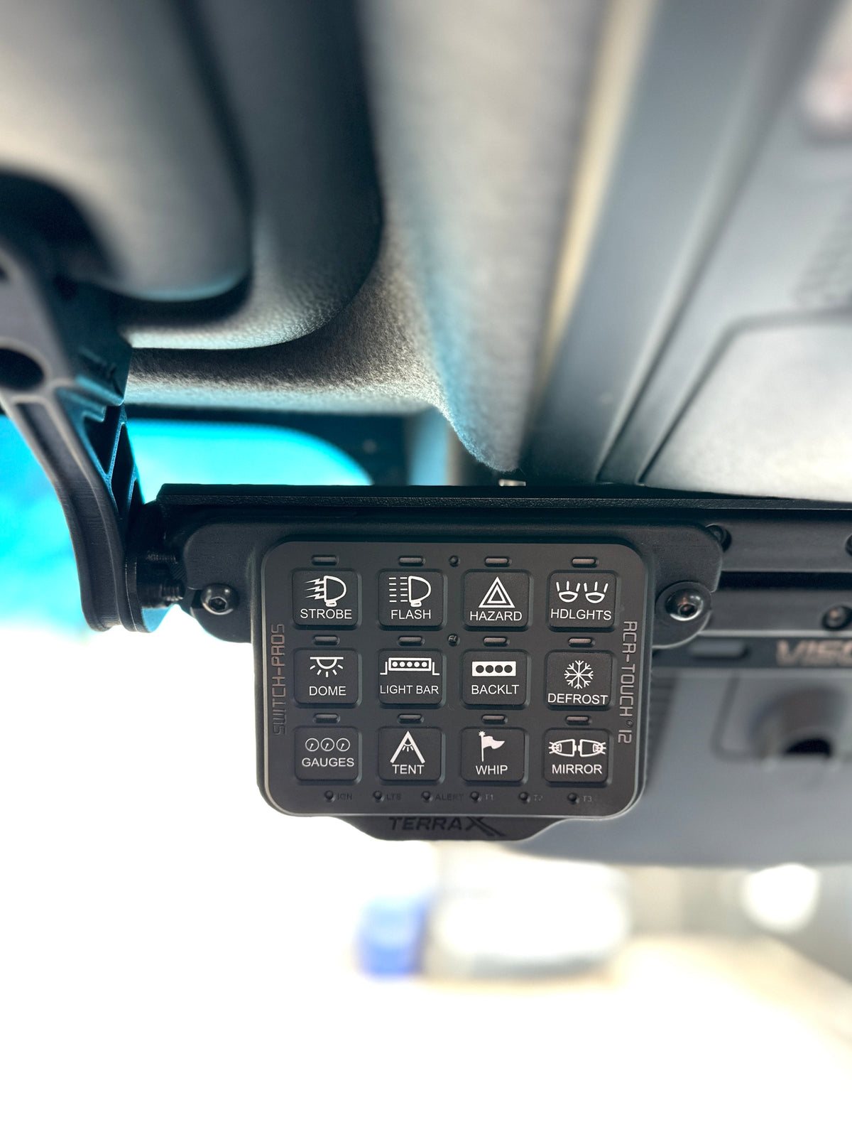 Switch-Pros Visordok Track Mounting Plate for Mercedes Sprinter – 8 & 12 Panel Compatible
