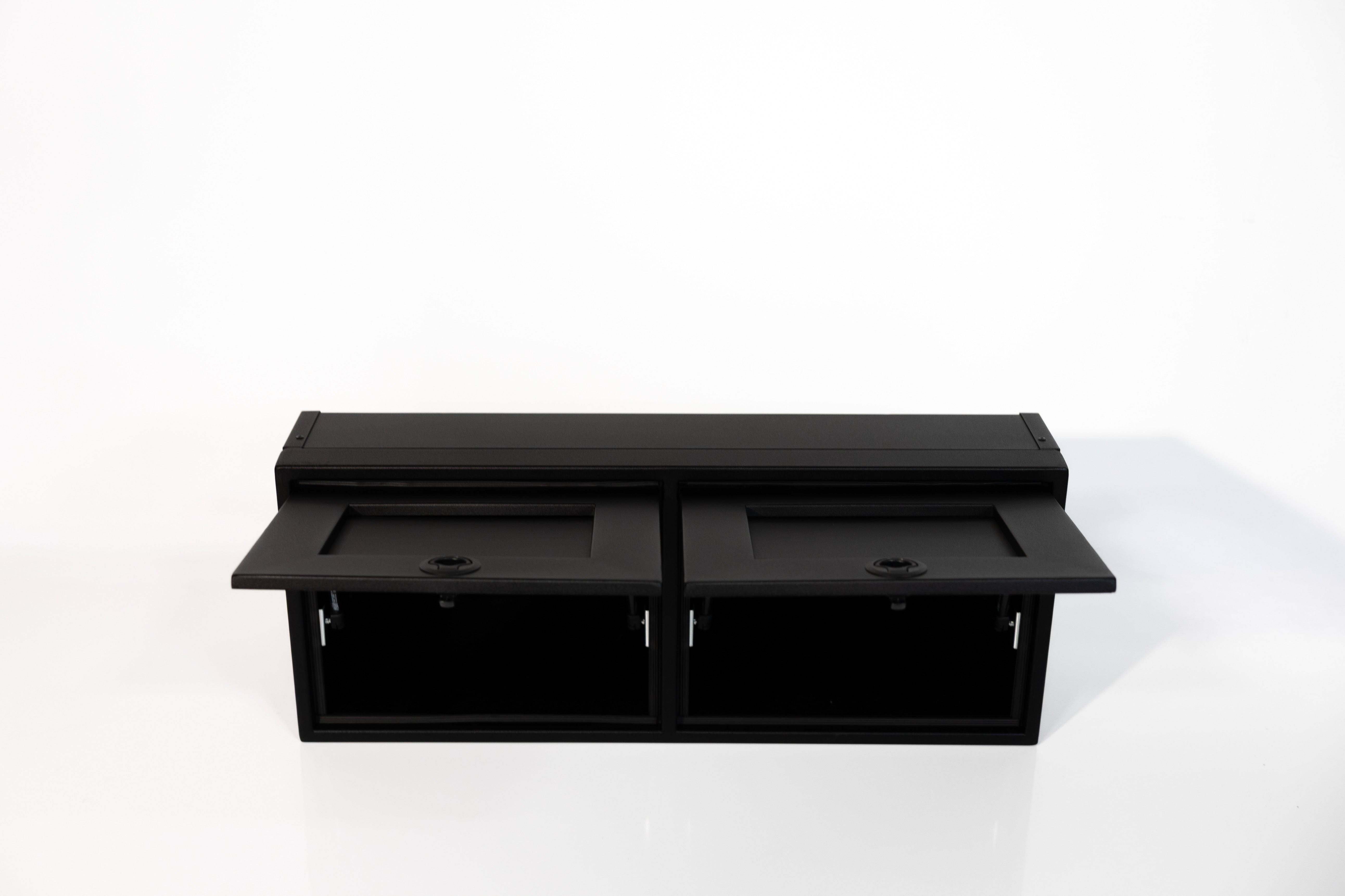 Van Wife Components 36" Upper Cabinet – Angled Powder Coated Aluminum Overland Van Cabinet