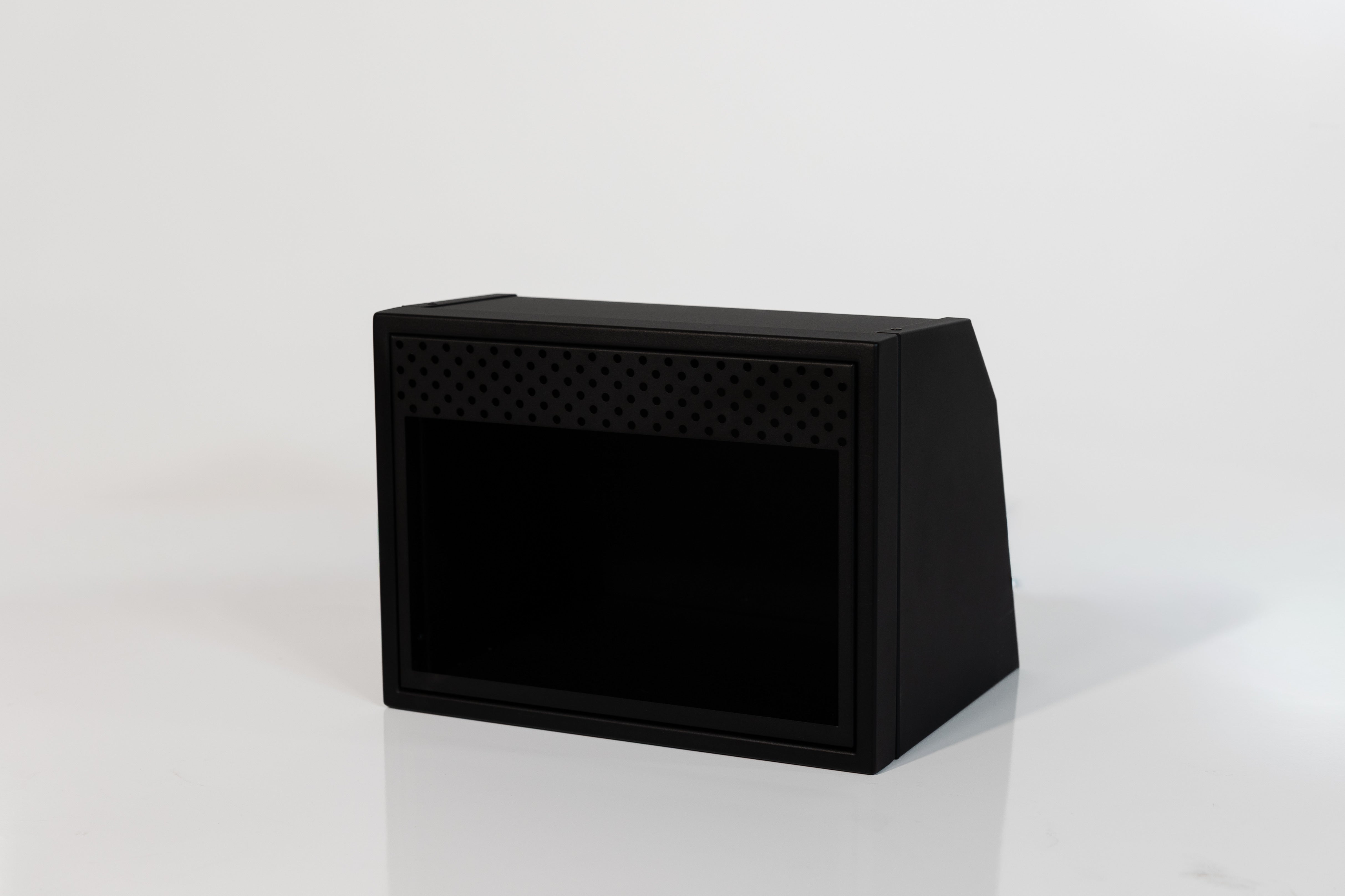 Van Wife Components 20" Microwave Cabinet – Angled Powder Coated Aluminum Van Cabinet