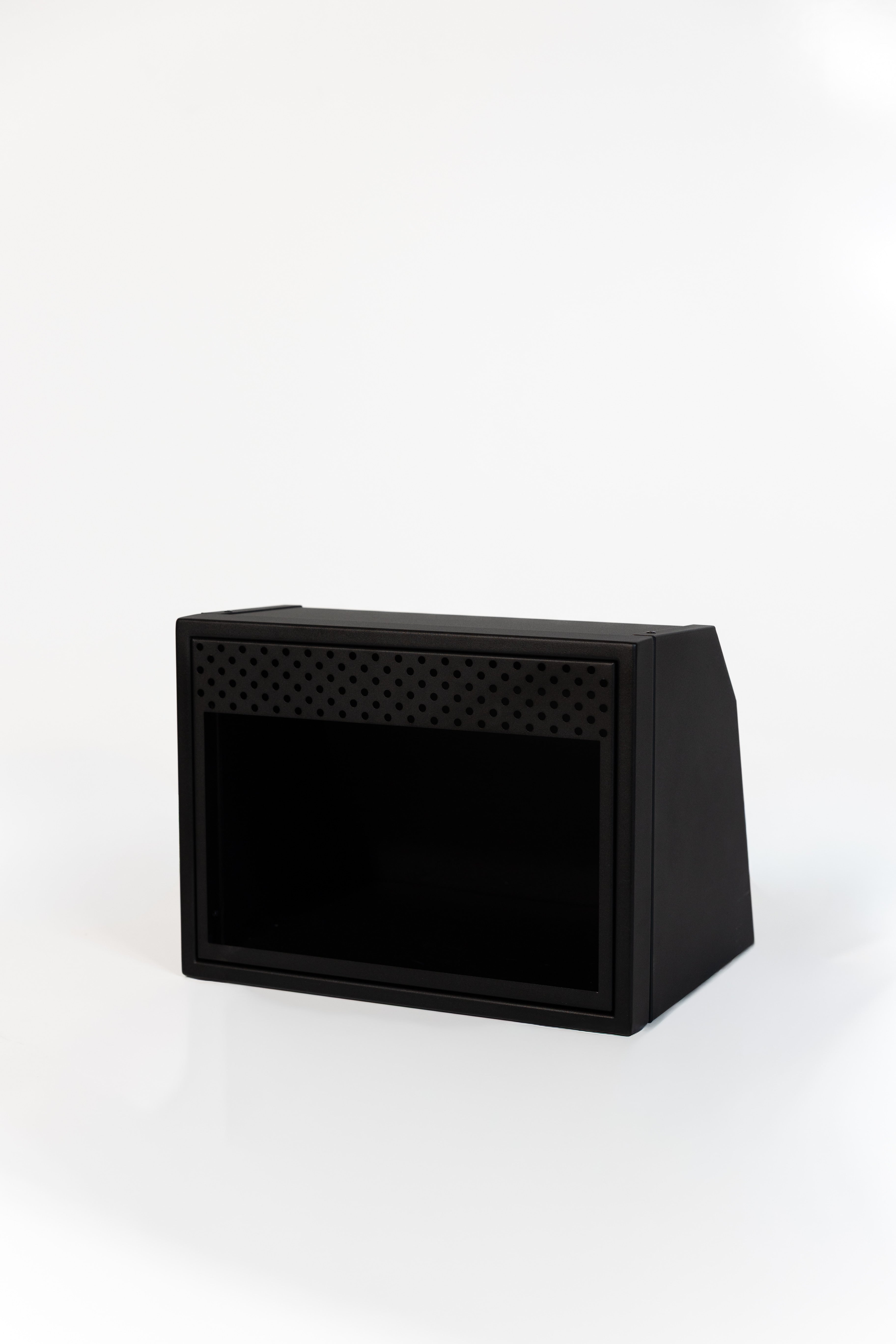 Van Wife Components 20" Microwave Cabinet – Angled Powder Coated Aluminum Van Cabinet