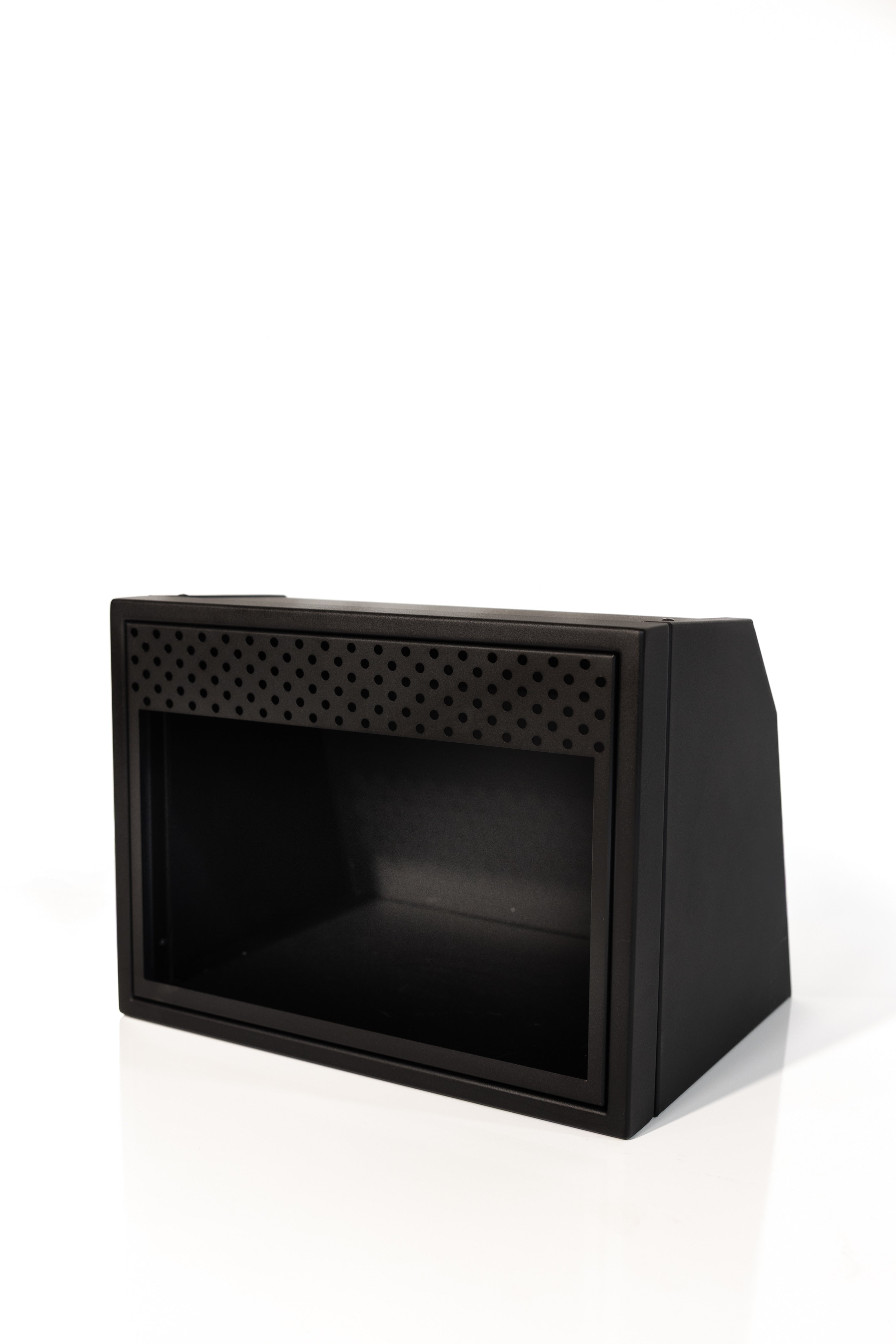 Van Wife Components 20" Microwave Cabinet – Angled Powder Coated Aluminum Van Cabinet