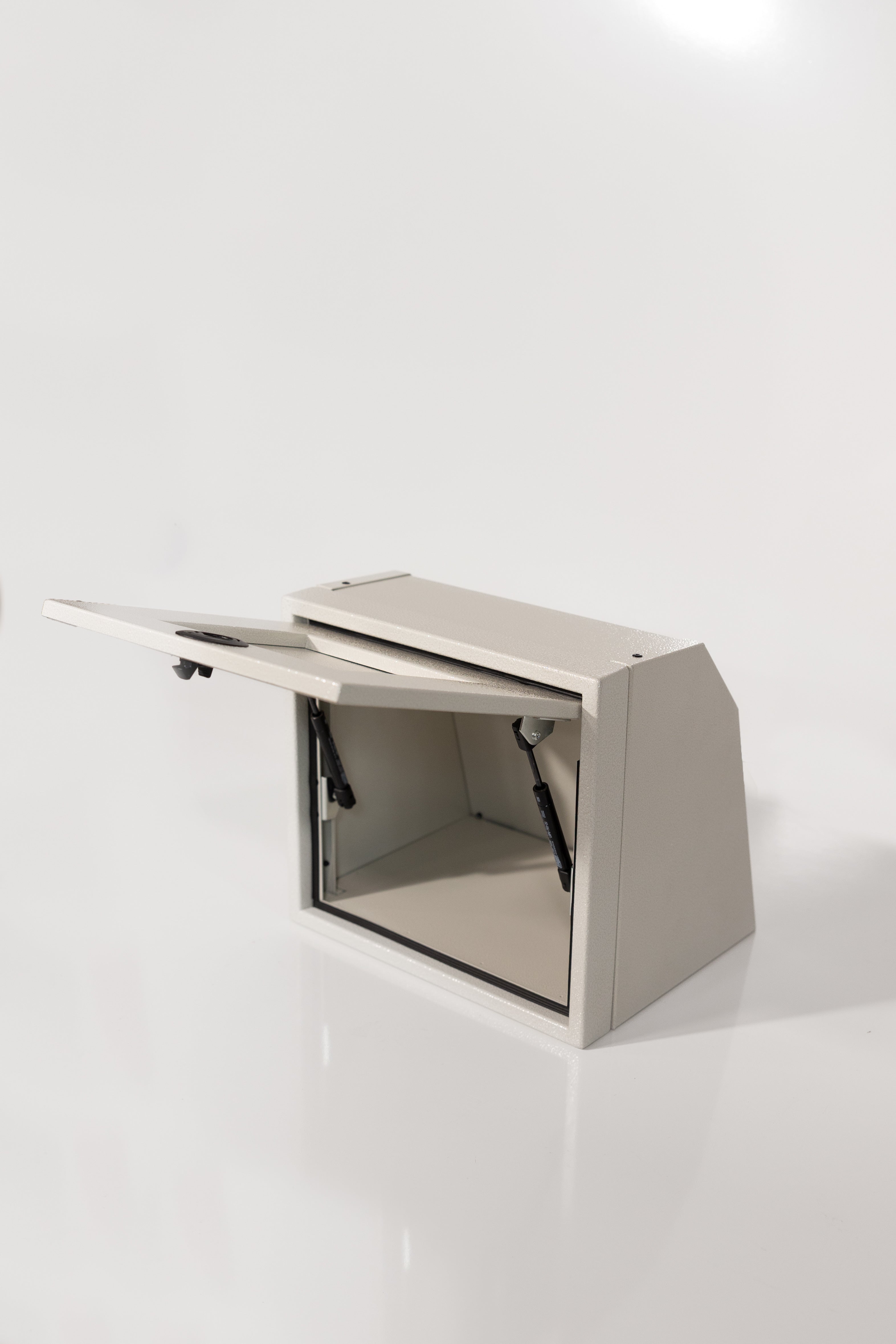 Van Wife Components 16" Upper Cabinet – Angled Powder Coated Aluminum Van Cabinet