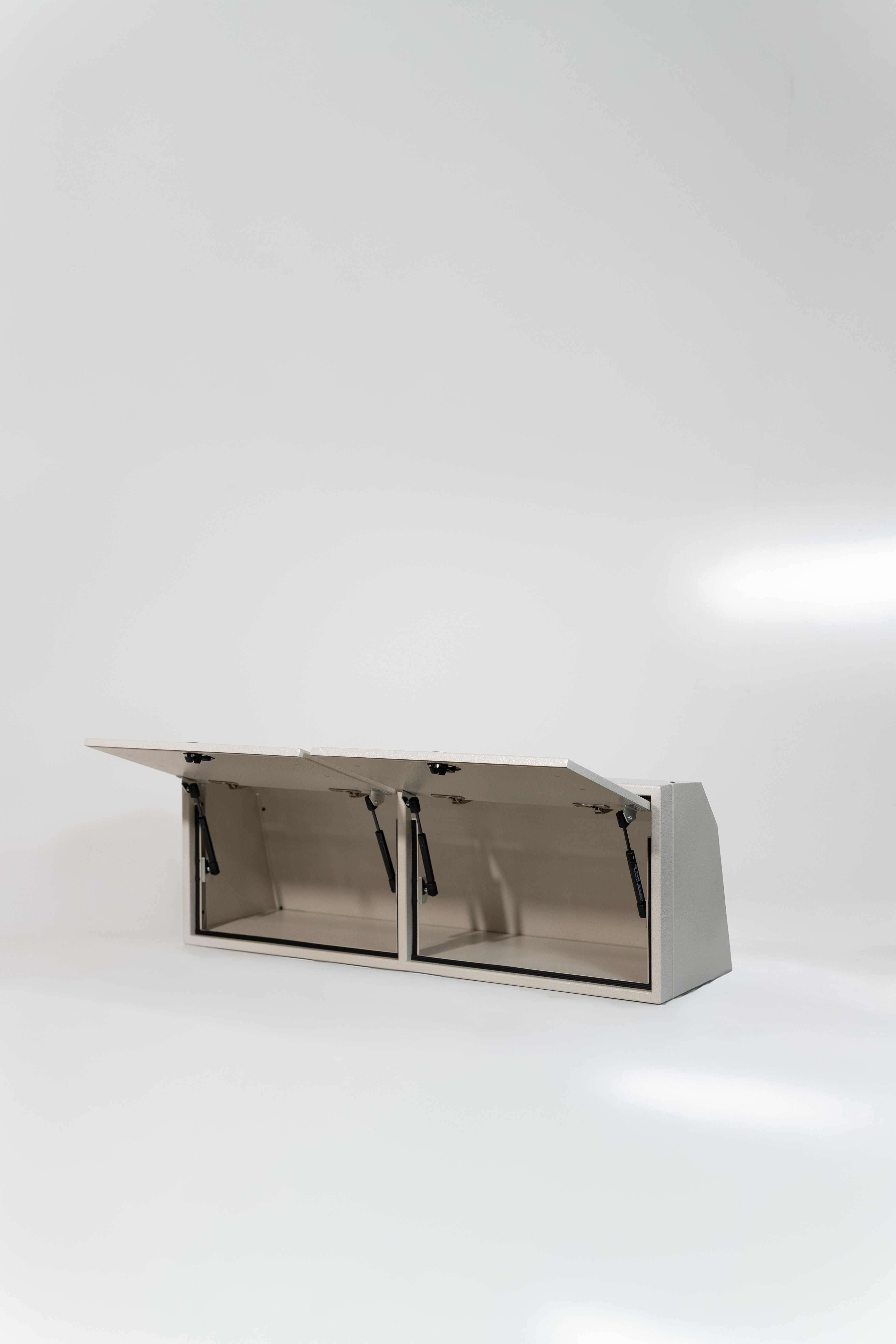 Van Wife Components 42" Upper Cabinet – Angled Powder Coated Aluminum Van Cabinet