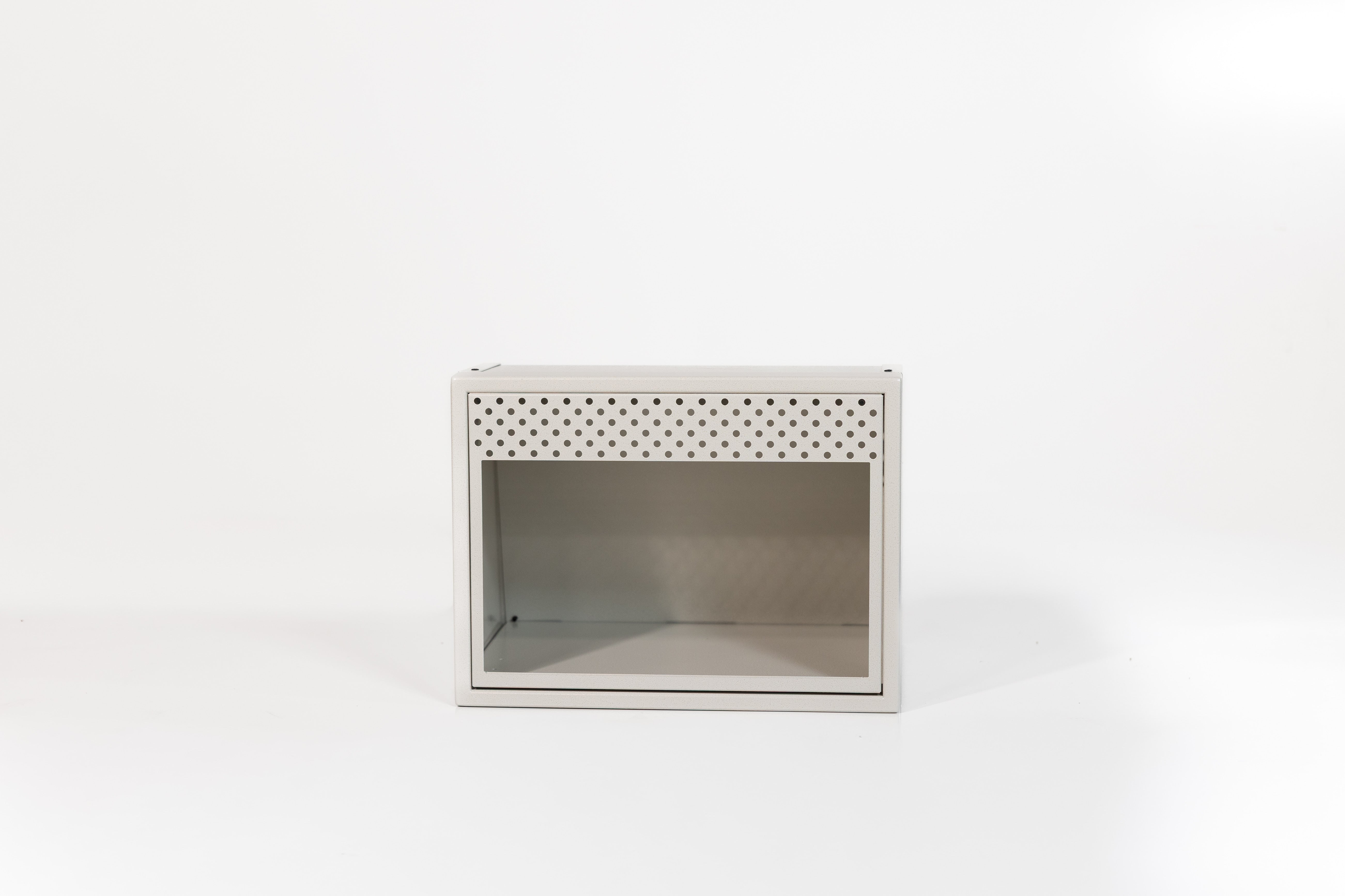 Van Wife Components 20" Microwave Cabinet – Angled Powder Coated Aluminum Van Cabinet