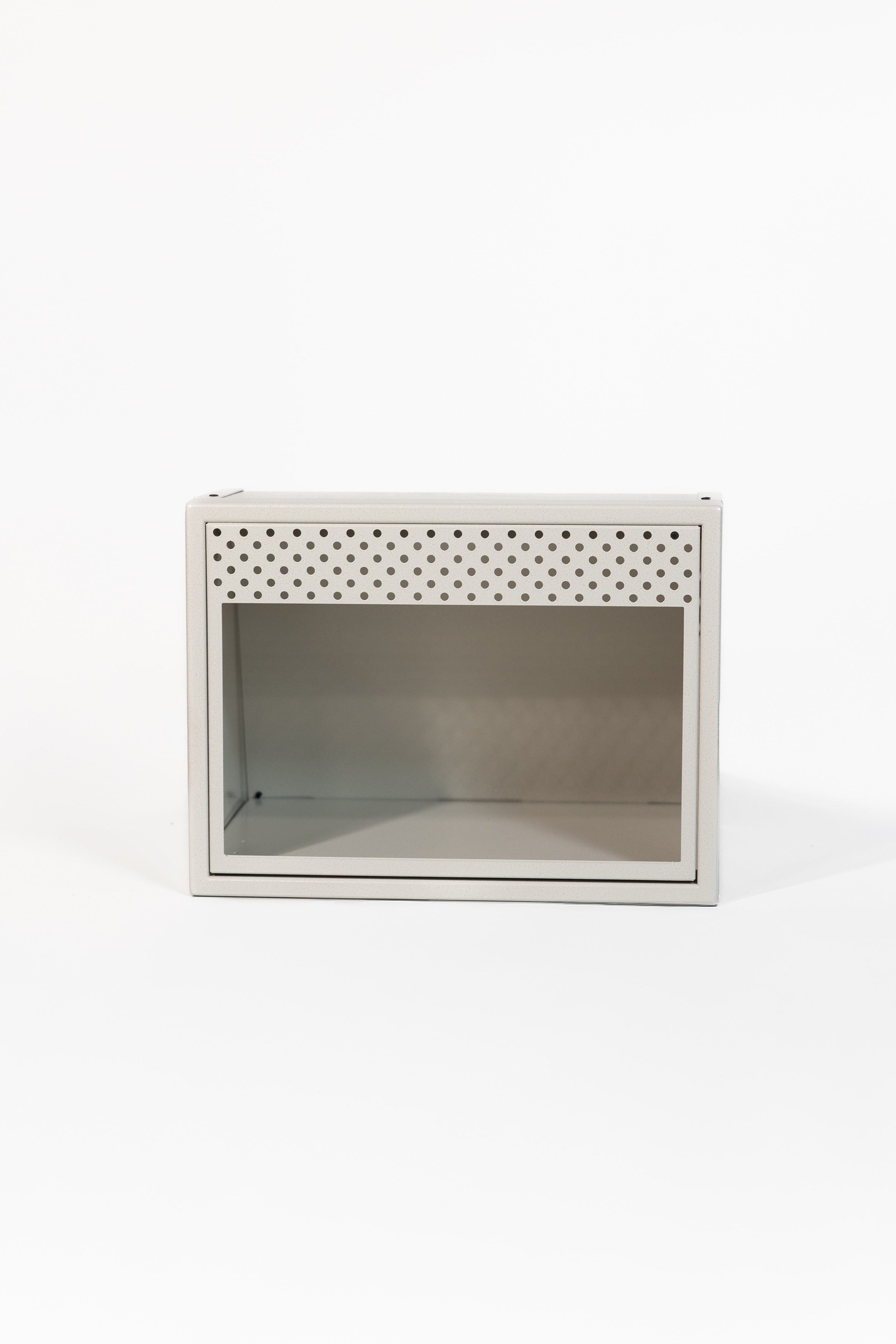 Van Wife Components 20" Microwave Cabinet – Angled Powder Coated Aluminum Van Cabinet