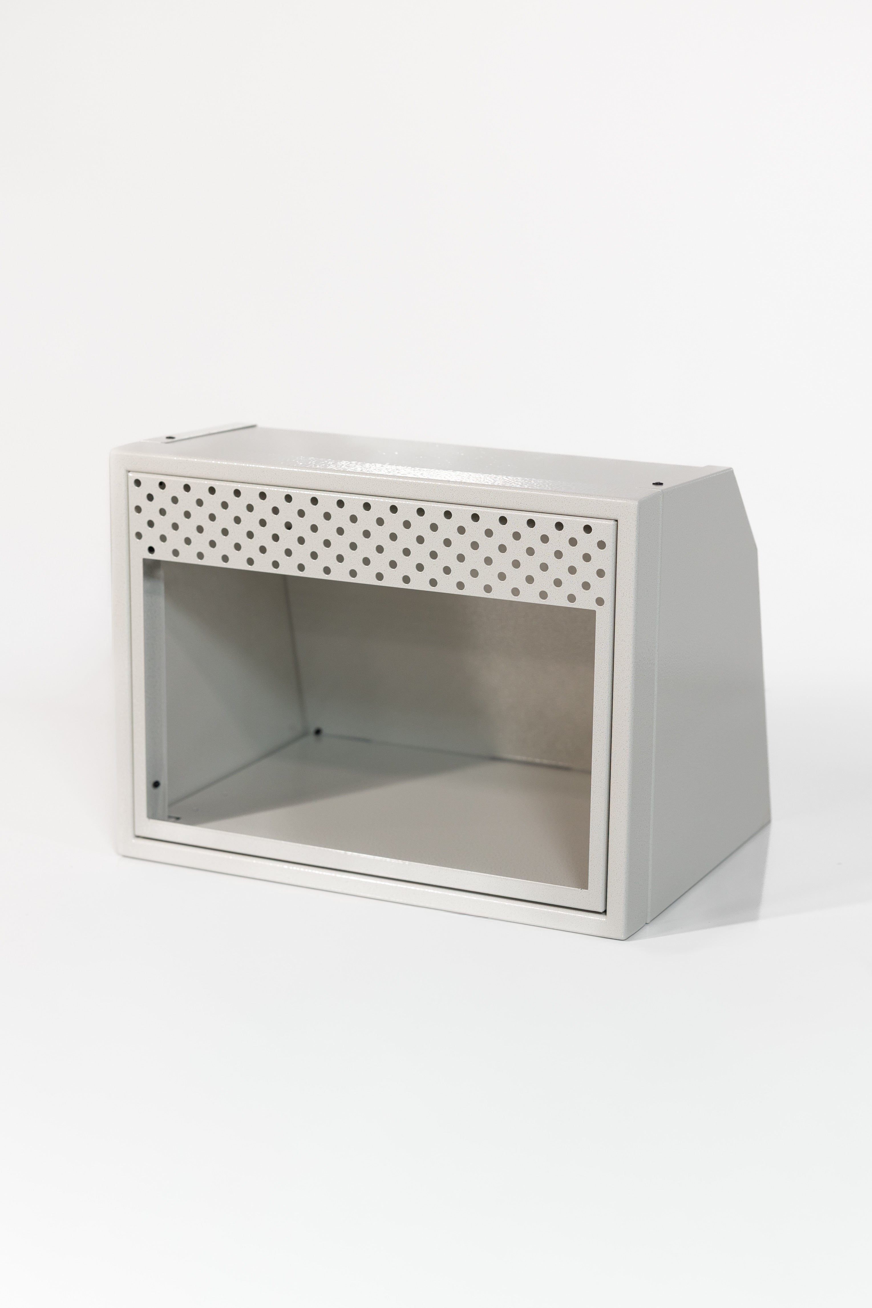 Van Wife Components 20" Microwave Cabinet – Angled Powder Coated Aluminum Van Cabinet