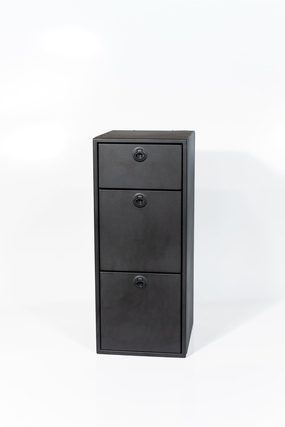 Van Wife Components 15" Three Drawer Base Cabinet – Shallow Powder Coated Aluminum