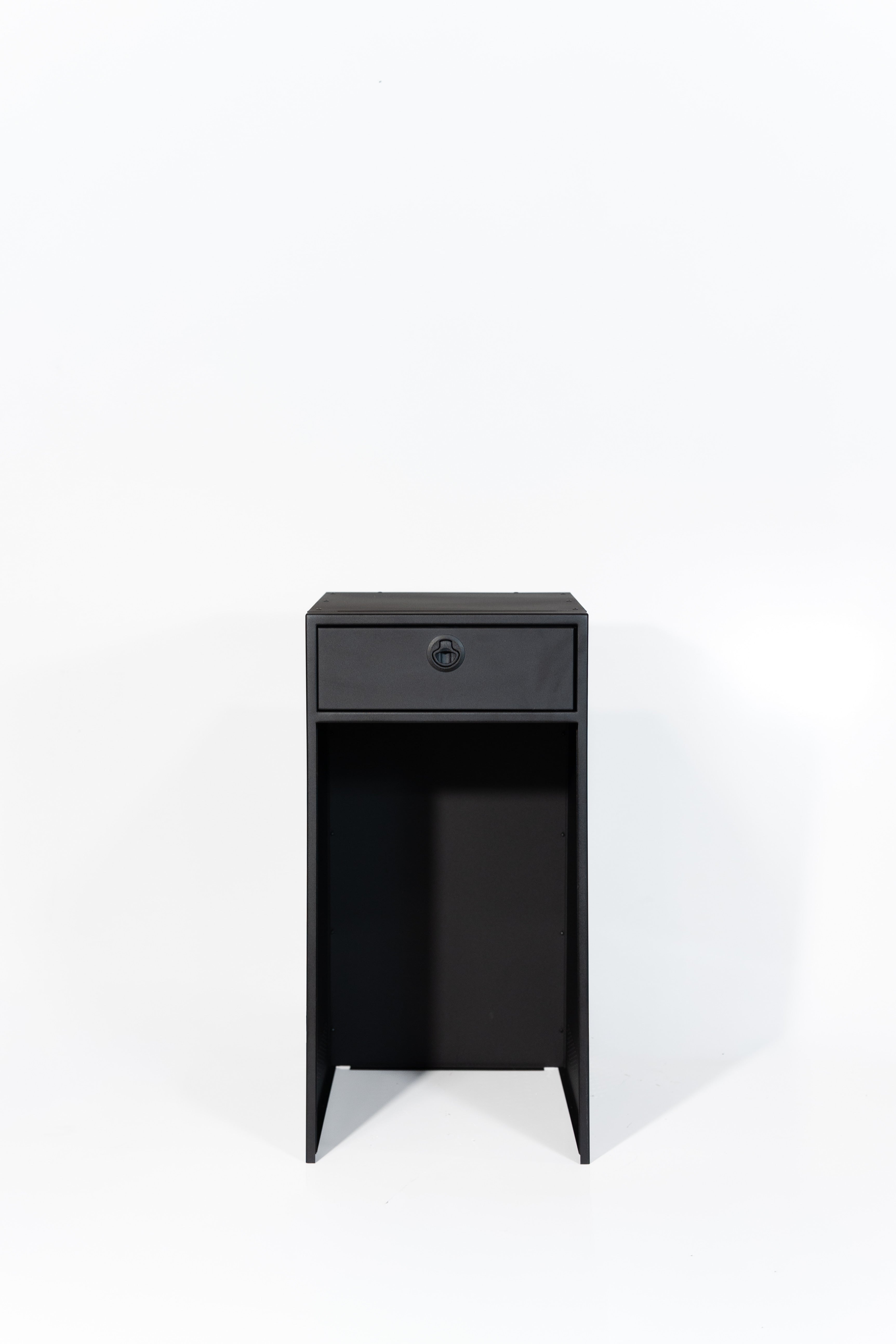 Van Wife Components 18" Fridge Base with Nova Kool R3100 – Powder Coated Aluminum Cabinet with Integrated Fridge