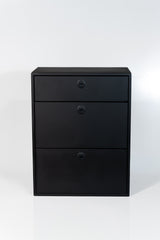Van Wife Components 28" Three Drawer Base Cabinet – Shallow Powder Coated Aluminum