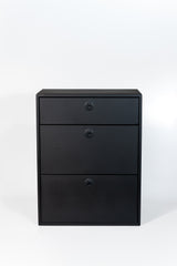 Van Wife Components 28" Three Drawer Base Cabinet – Shallow Powder Coated Aluminum