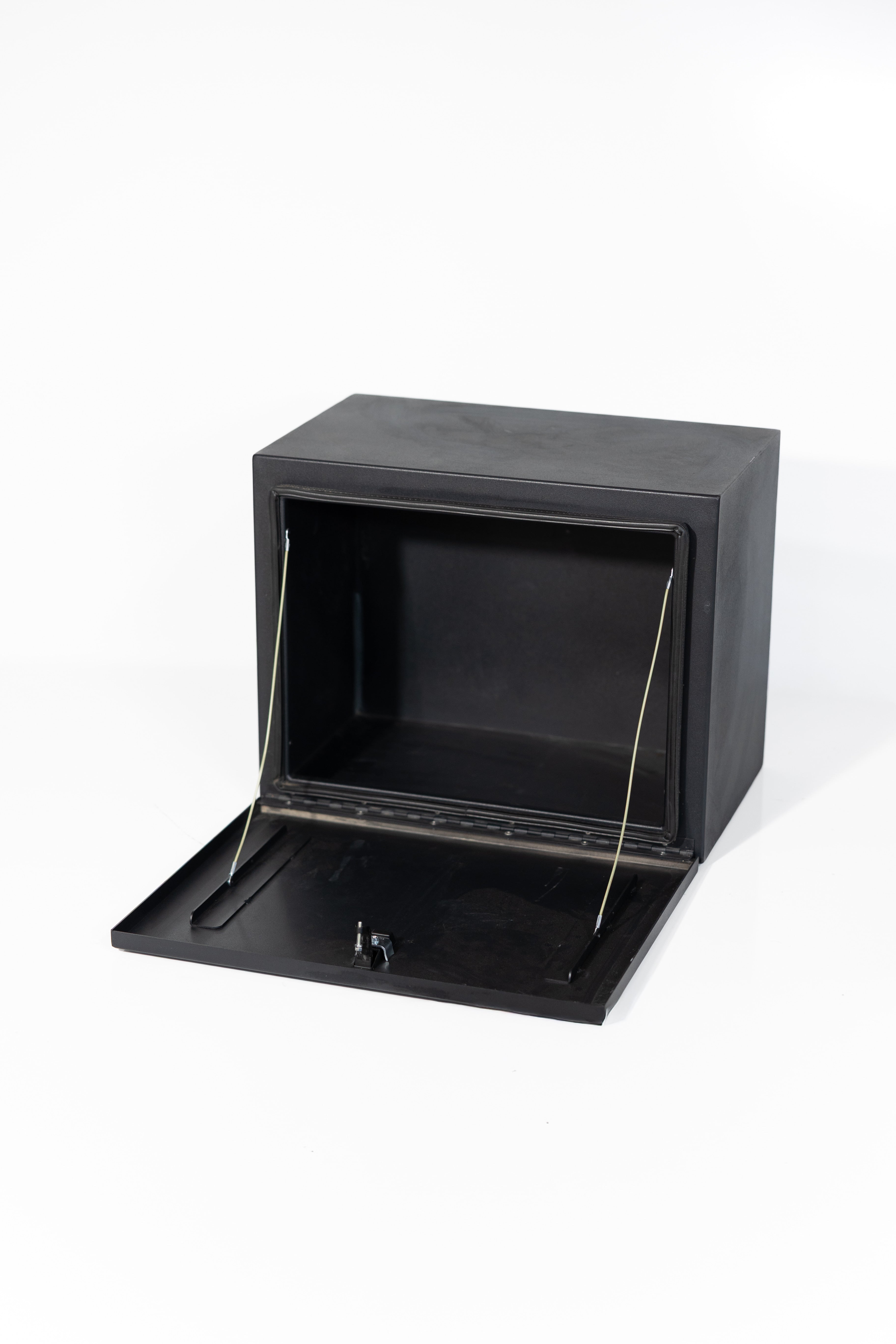 Van Wife Components Exterior Storage Box with Drop Down Door – Powder Coated Aluminum