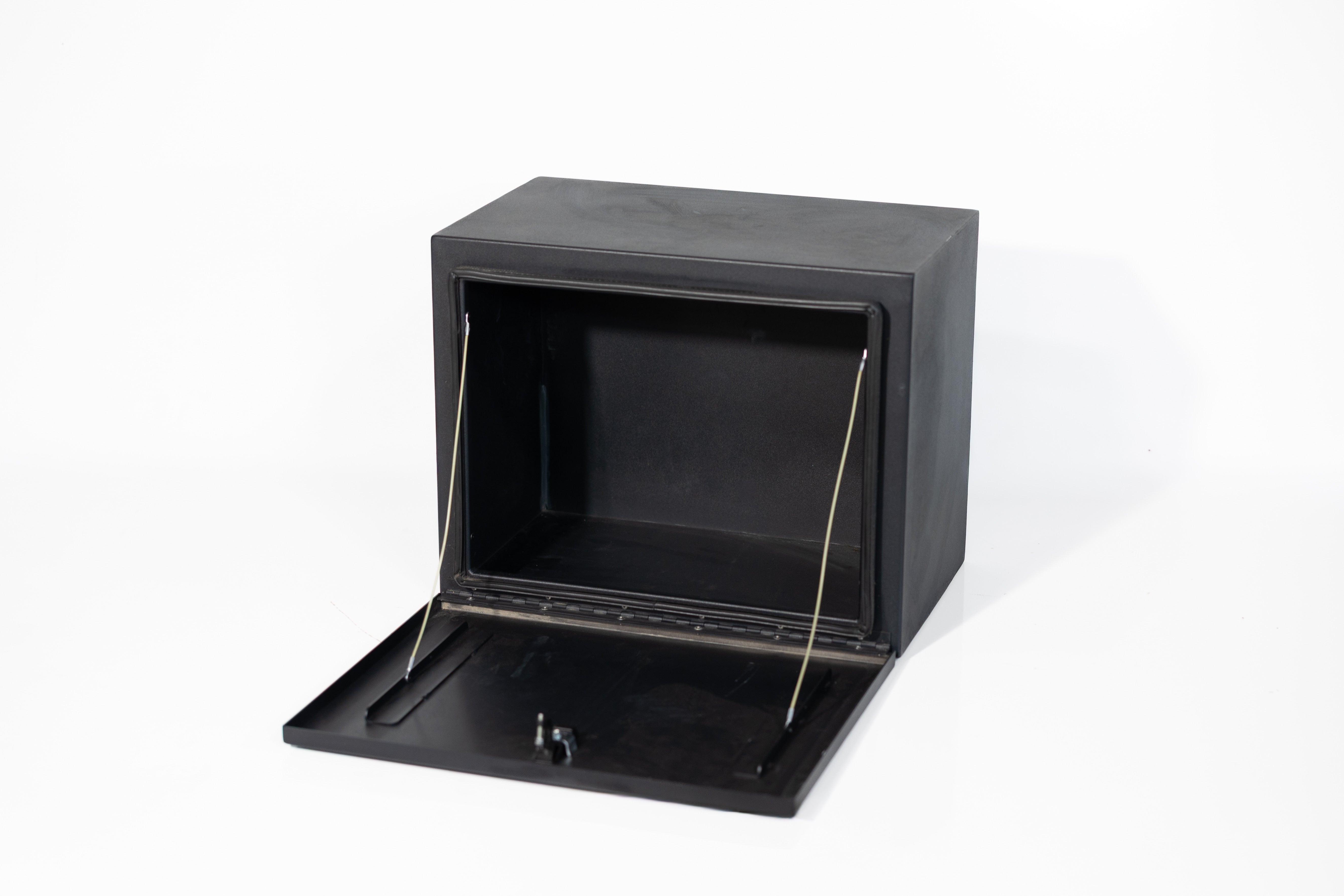 Van Wife Components Exterior Storage Box with Drop Down Door – Powder Coated Aluminum