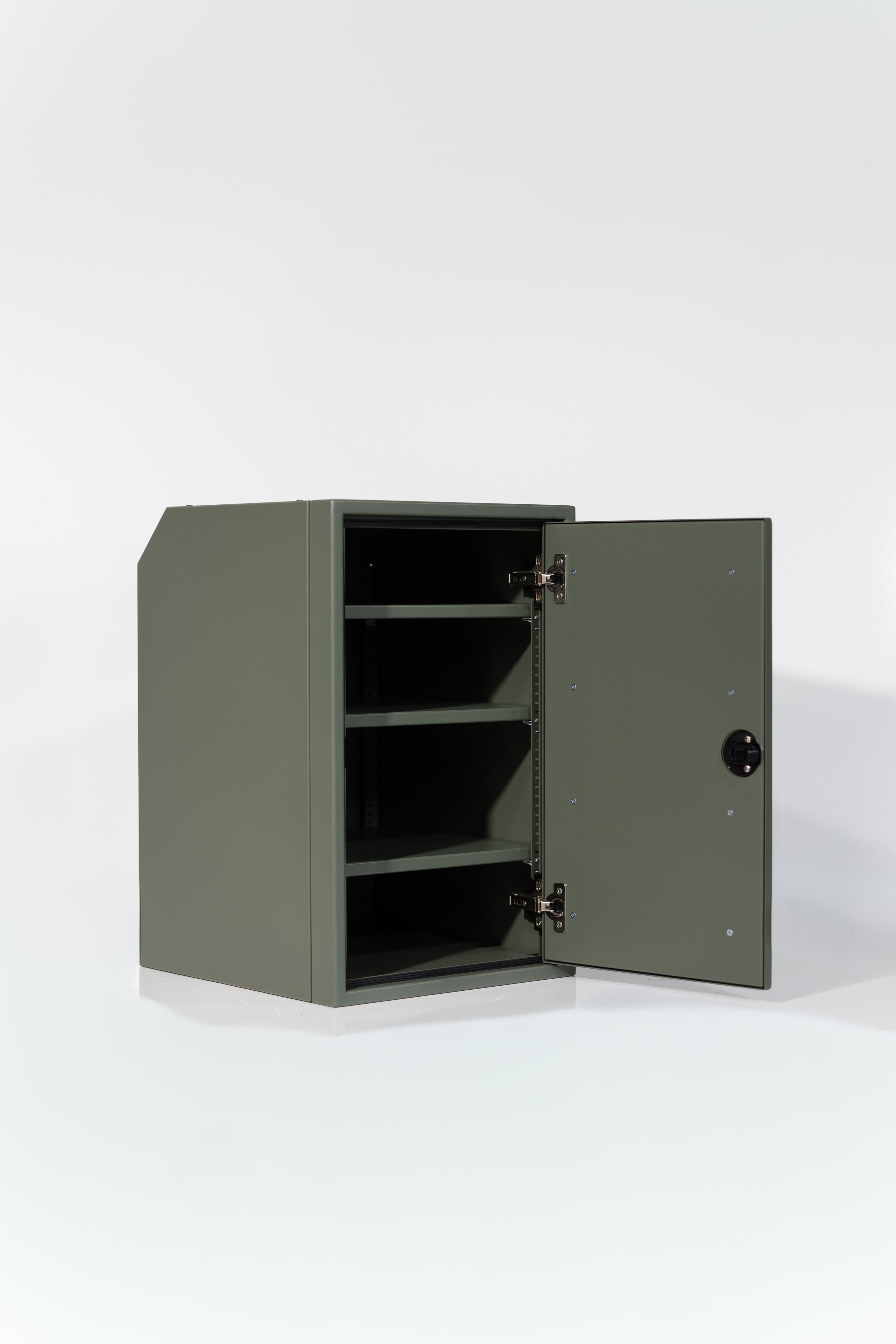 Van Wife Components 16" One Door Ekko Cabinet – Right of Microwave (Powder Coated Aluminum)