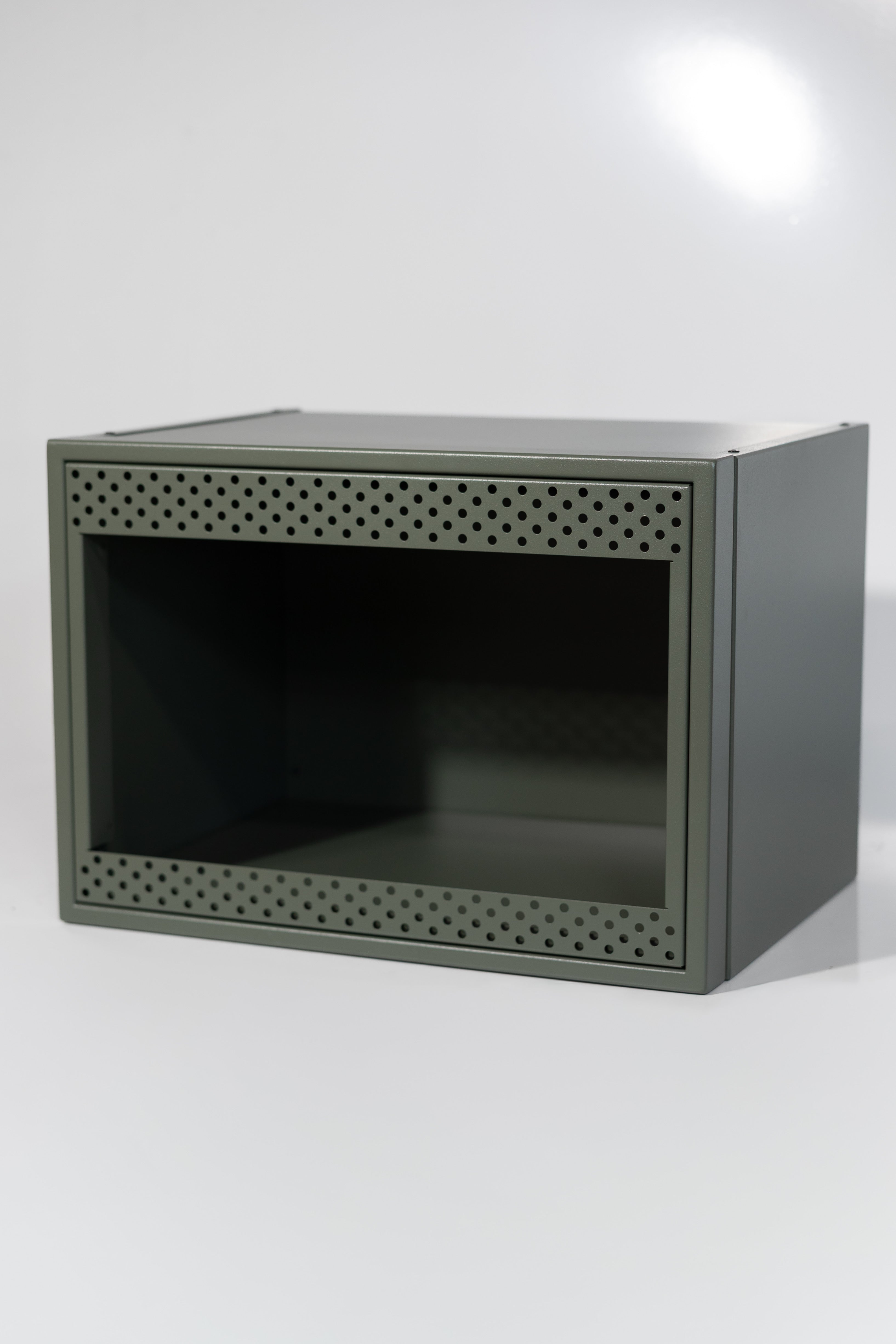 Van Wife Components Ekko Microwave Cabinet 24"x18"x17" – Powder Coated Aluminum