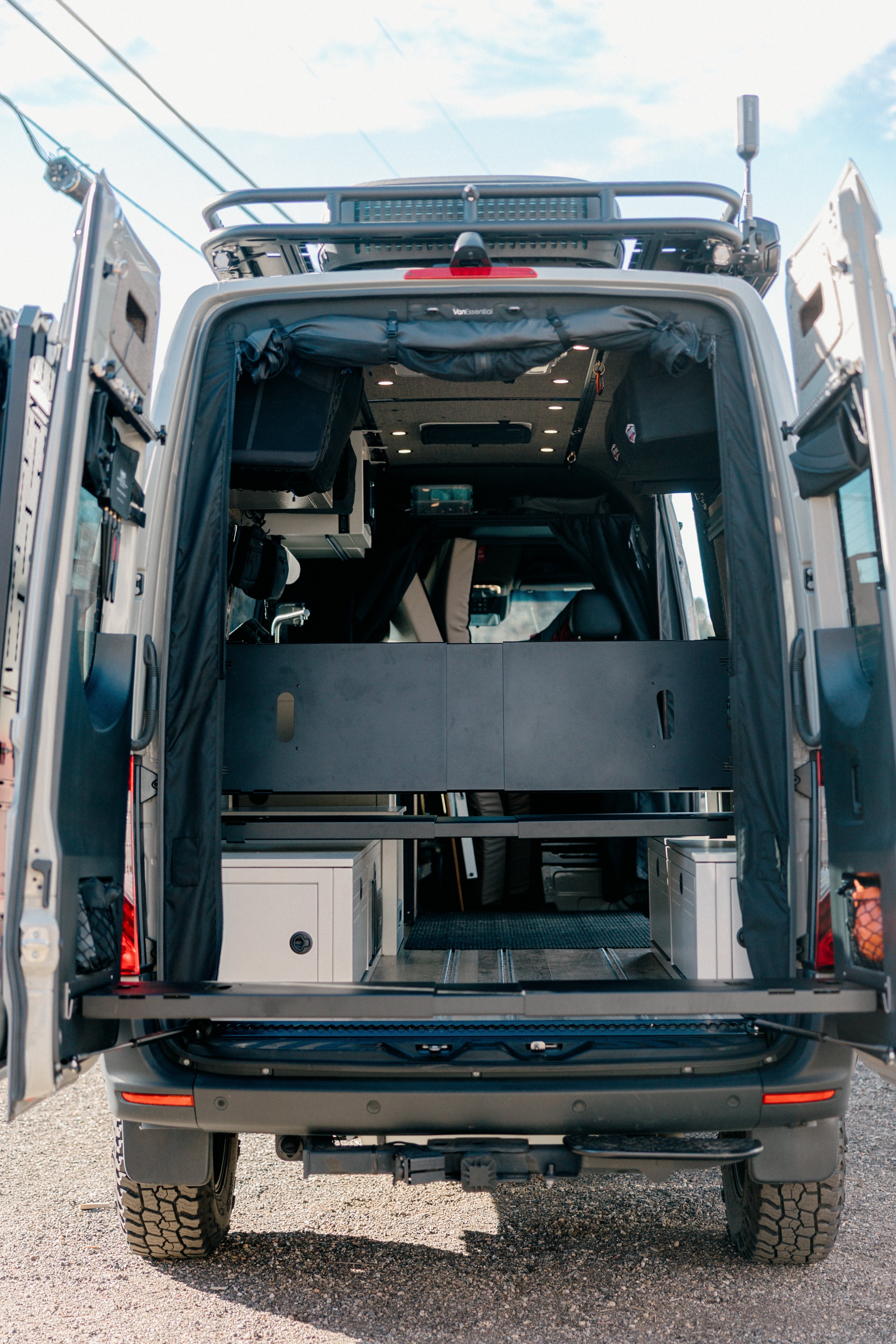 Van Wife Components 75" Double Bed Rail with Base Channel System – Modular Bed Mounting System