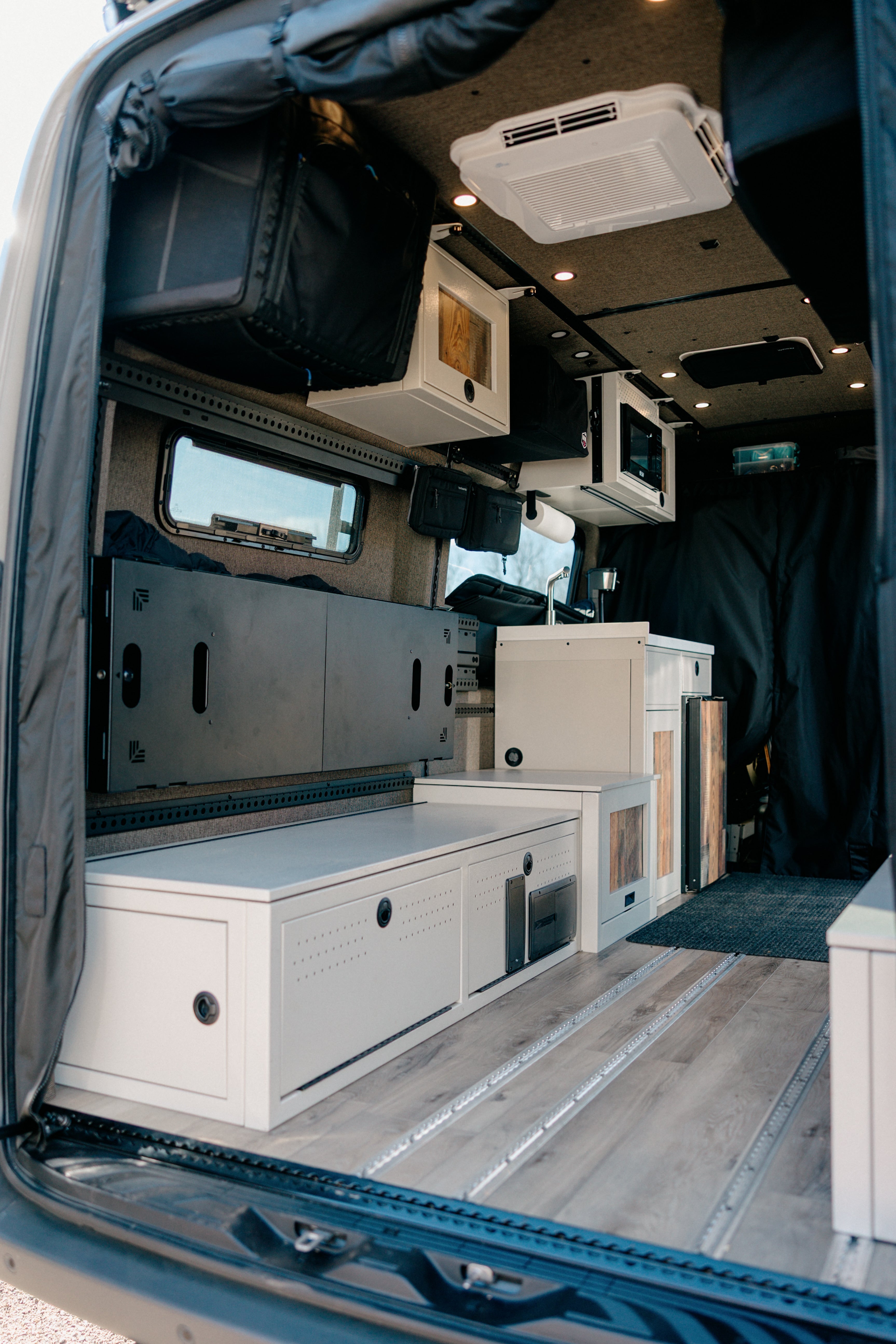 Van Wife Components 75" Double Bed Rail with Base Channel System – Modular Bed Mounting System