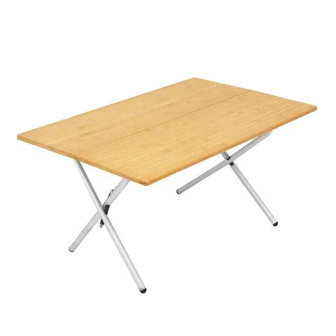 Kick It Bi-Fold Camp Table - Wood Base & Storage Bag