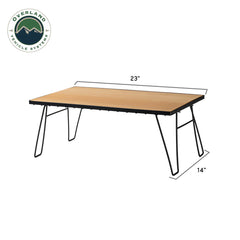 Kick It Collapsable Camp Table - Wood Base & Storage Bag
