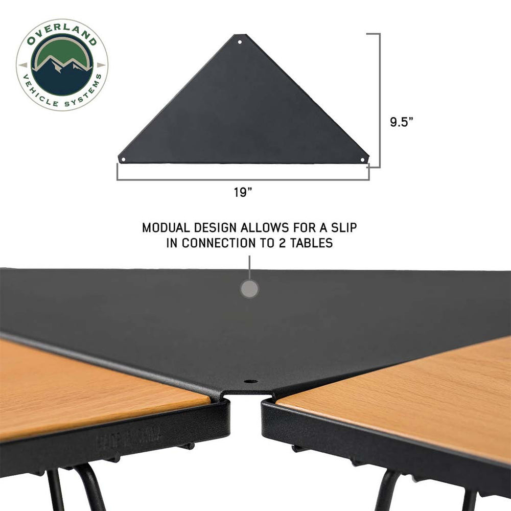 Kick It Collapsable Camp Table - Wood Base & Storage Bag
