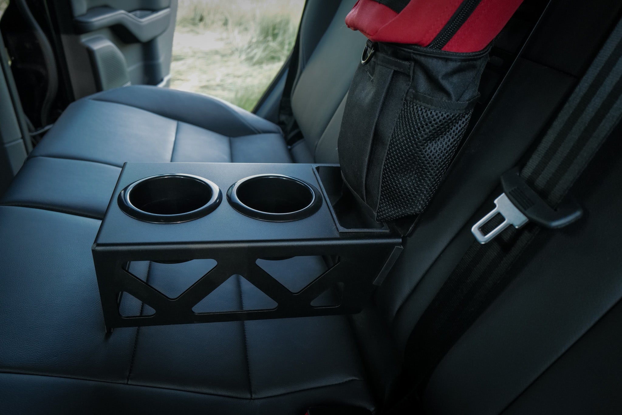 INEOS Grenadier Rear Seat Cup Holder + Storage Tray & MOLLE Panel