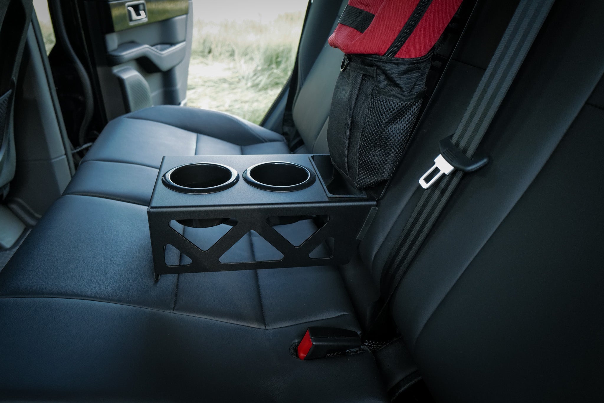 INEOS Grenadier Rear Seat Cup Holder + Storage Tray & MOLLE Panel