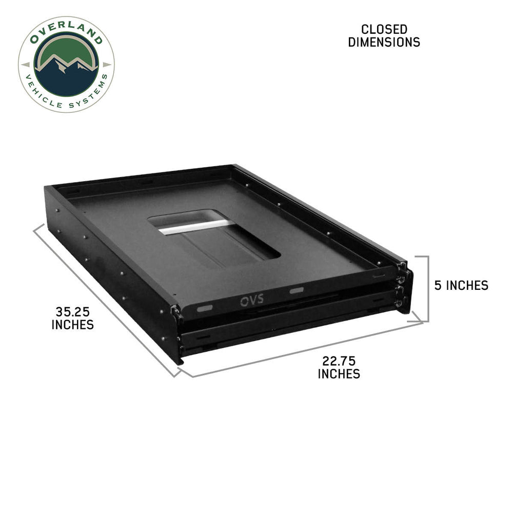 Large Refrigerator Tray and Sink Slide closed