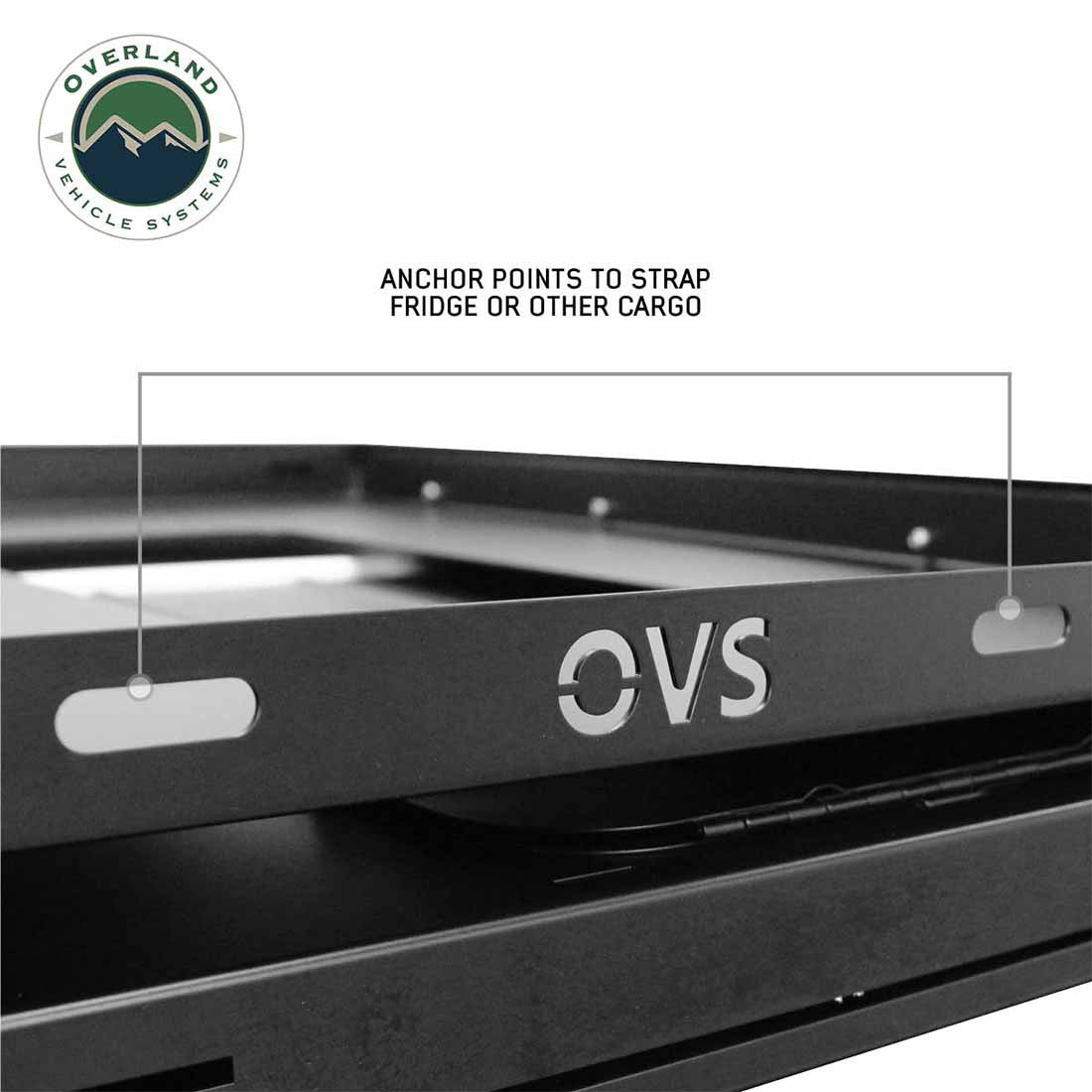 OVS Large Refrigerator Tray and Sink Slide -  Black Powder Coat - Universal