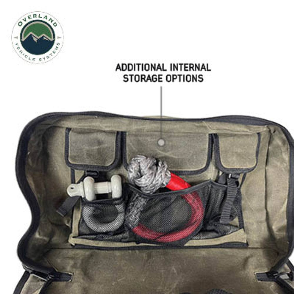 Large Recovery Bag With Handle And Straps - #16 Waxed Canvas Storage