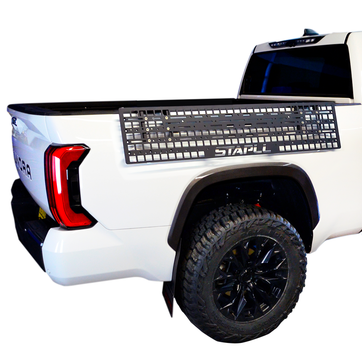 48" x 10" Fender Rack by STAPLL | Full-Length MOLLE Panel for Truck Bed Gear Mounting