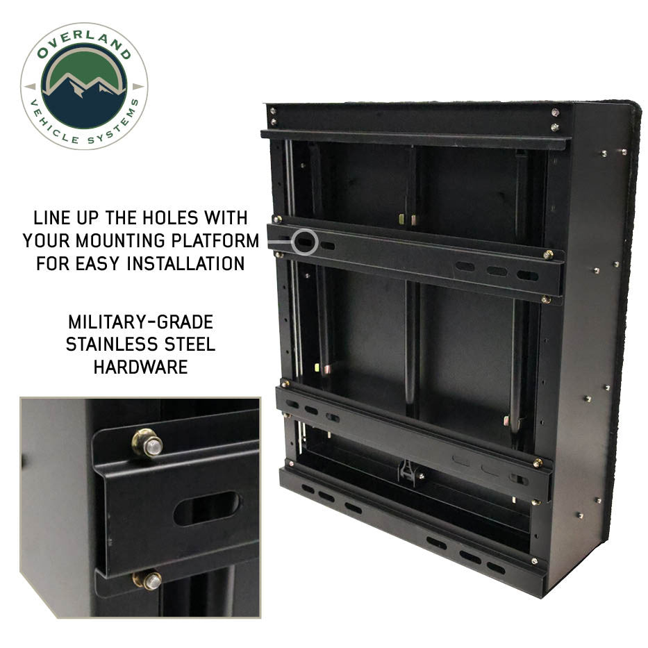Mid Size Cargo Box Kitchen With Slide Out Sink, Cooking Shelf and Work Station Mounting