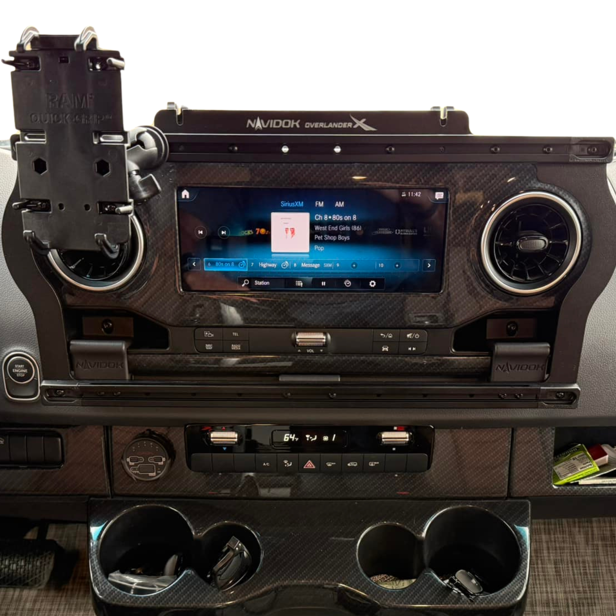 Terra X NAVIDOK Overlander X No-Drill Dash Mount for 2019+ Mercedes Sprinter