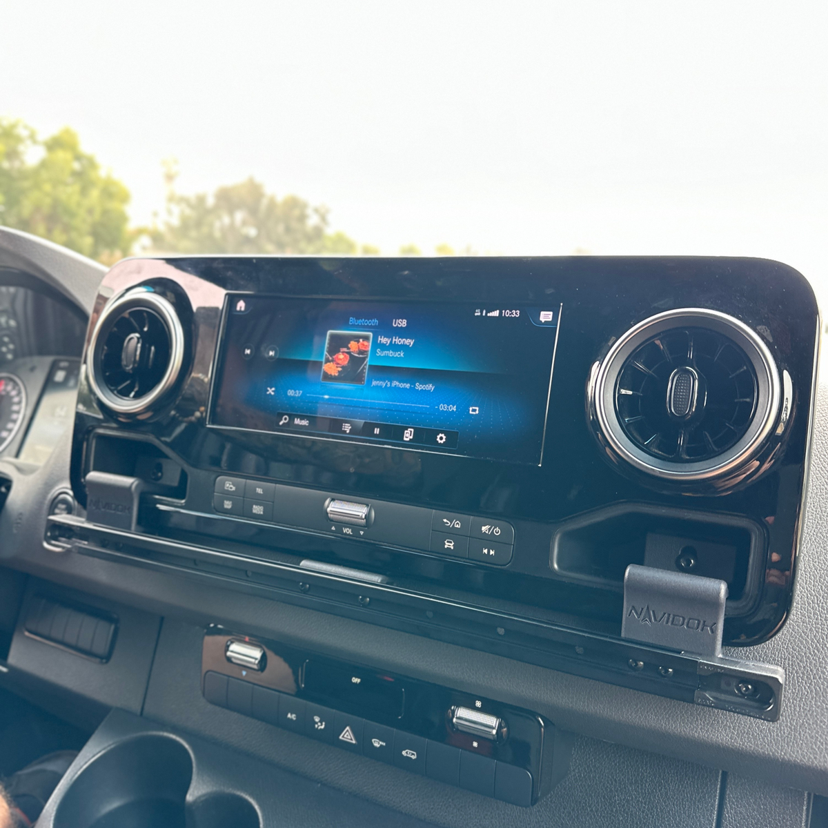 Terra X NAVIDOK Overlander No-Drill Dash Mount for 2019+ Mercedes Sprinter