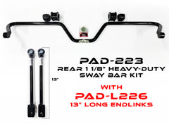 PAD-223 Rear 1 1/8” Heavy-Duty Sway Bar for 2008–2025 Mercedes Sprinter 2500 (2WD / 4WD / AWD)